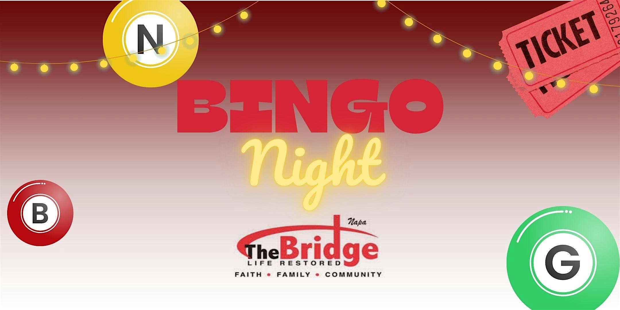 BINGO Night! Supporting The Bridge Restoration Ministry – Napa, CA