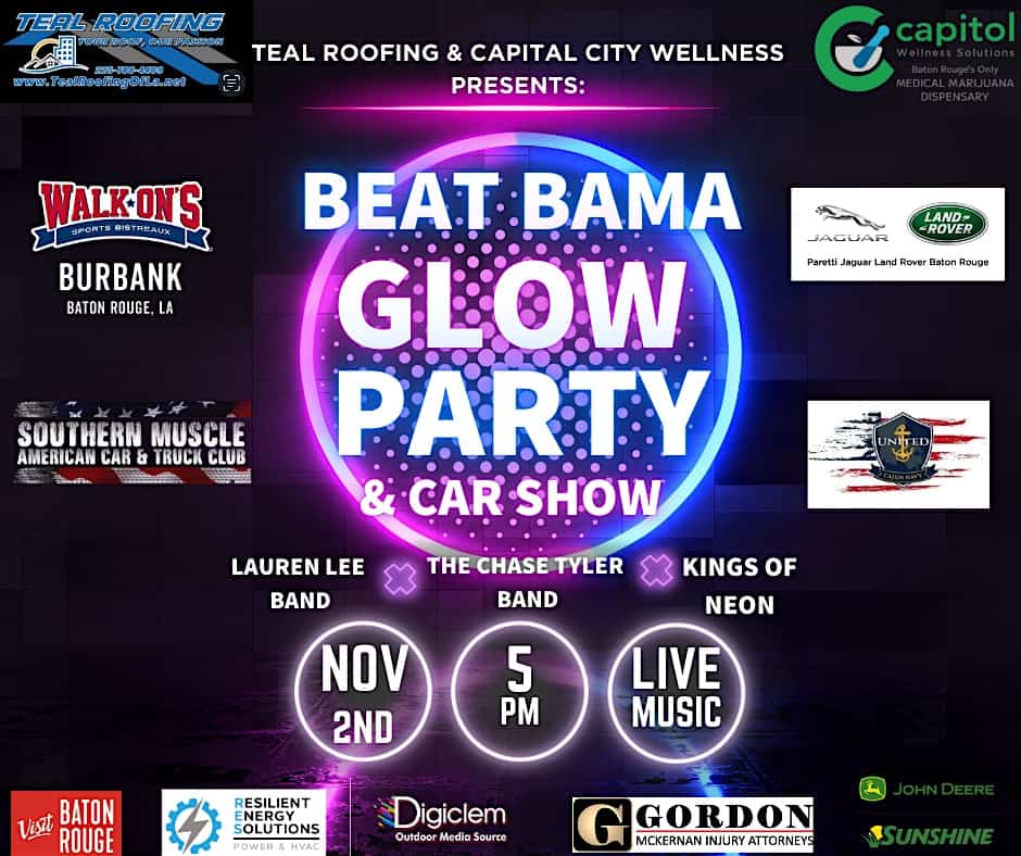 Beat Bama Glow Party – Baton Rouge, LA