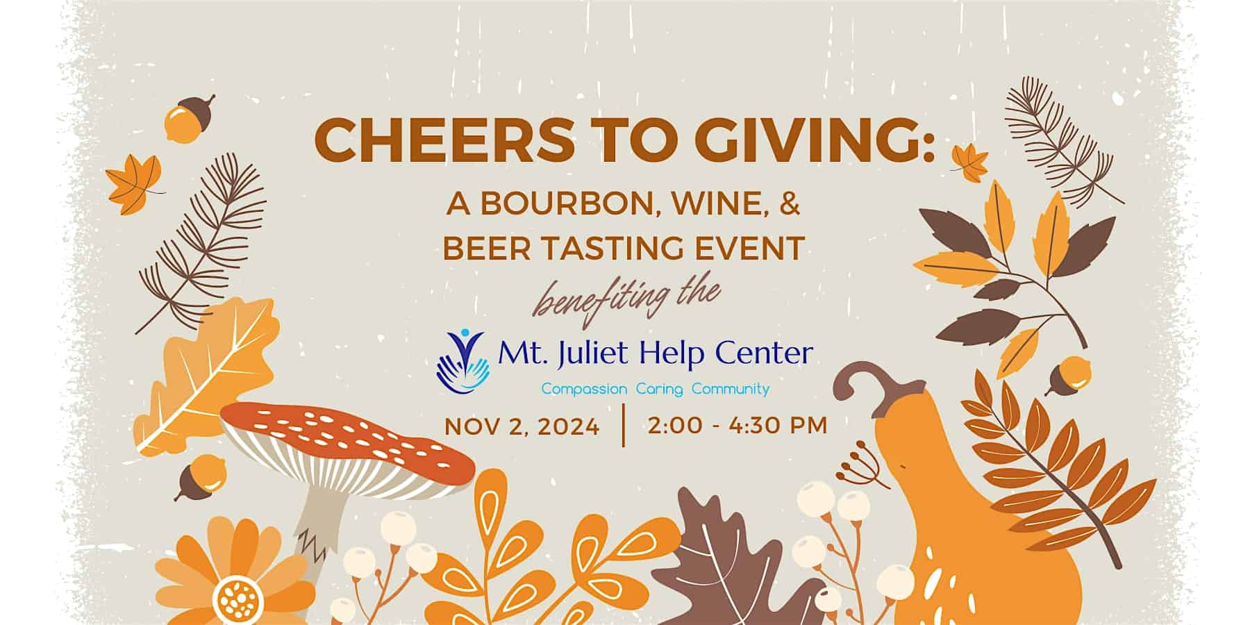 Cheers to Giving: A Bourbon, Wine, & Beer Tasting – Mt. Juliet, TN