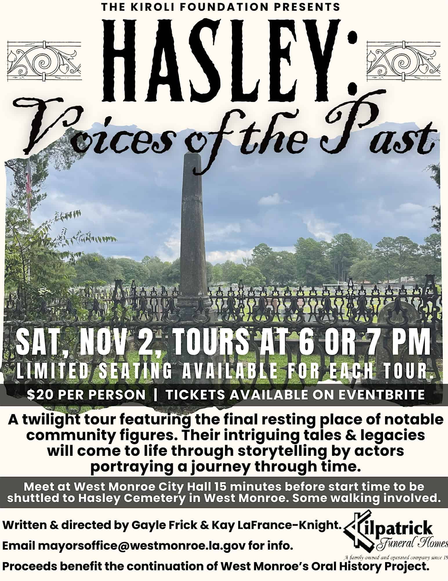 Hasley – Voices of the Past – West Monroe, LA