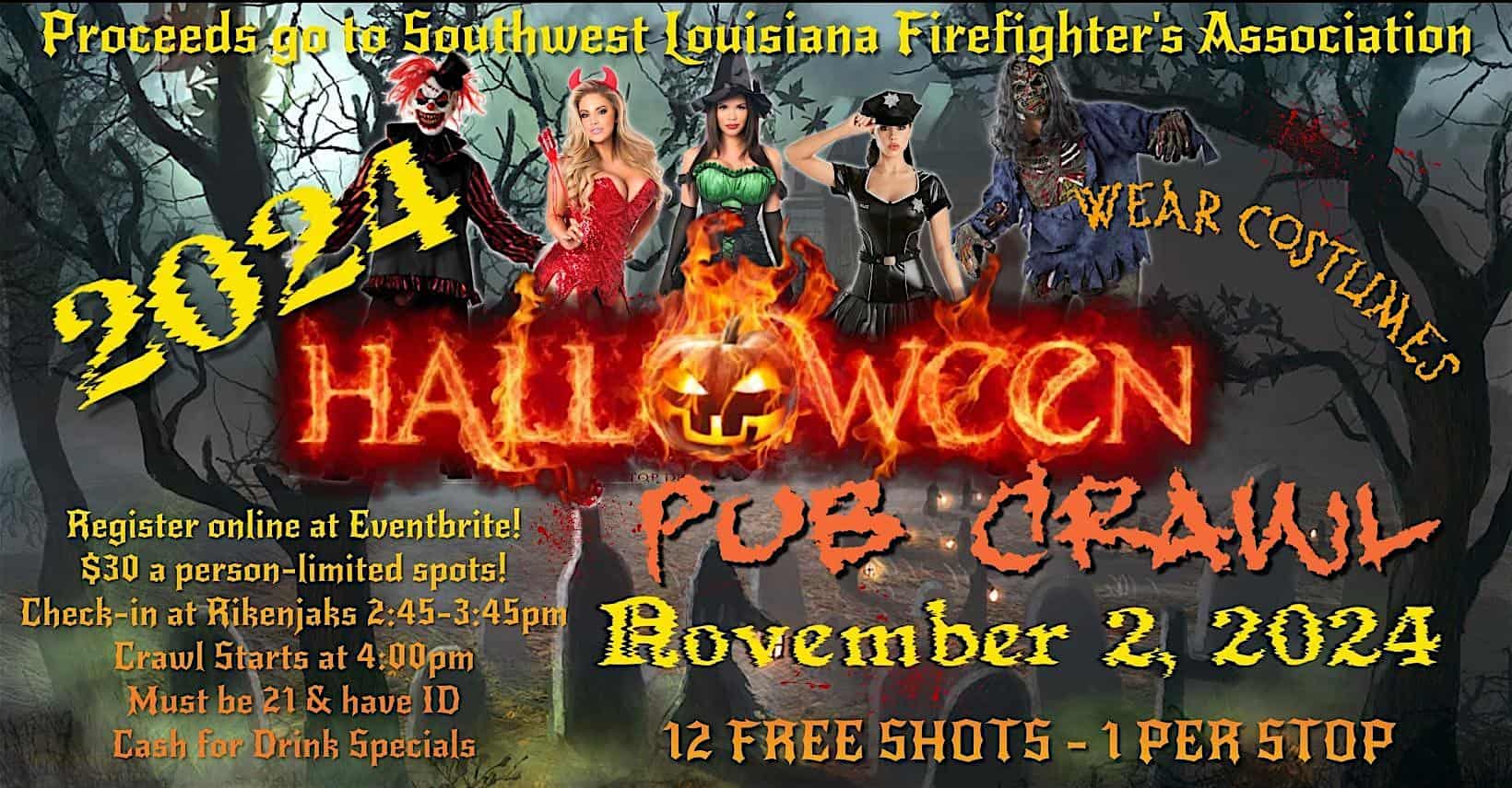 2024 Halloween Pub Crawl – Lake Charles, LA