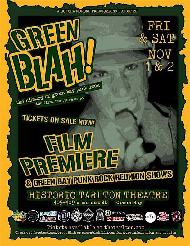 GREEN BLAH! The History of Green Bay Punk Rock Matinee | Saturday, Nov 2 – Green Bay, WI