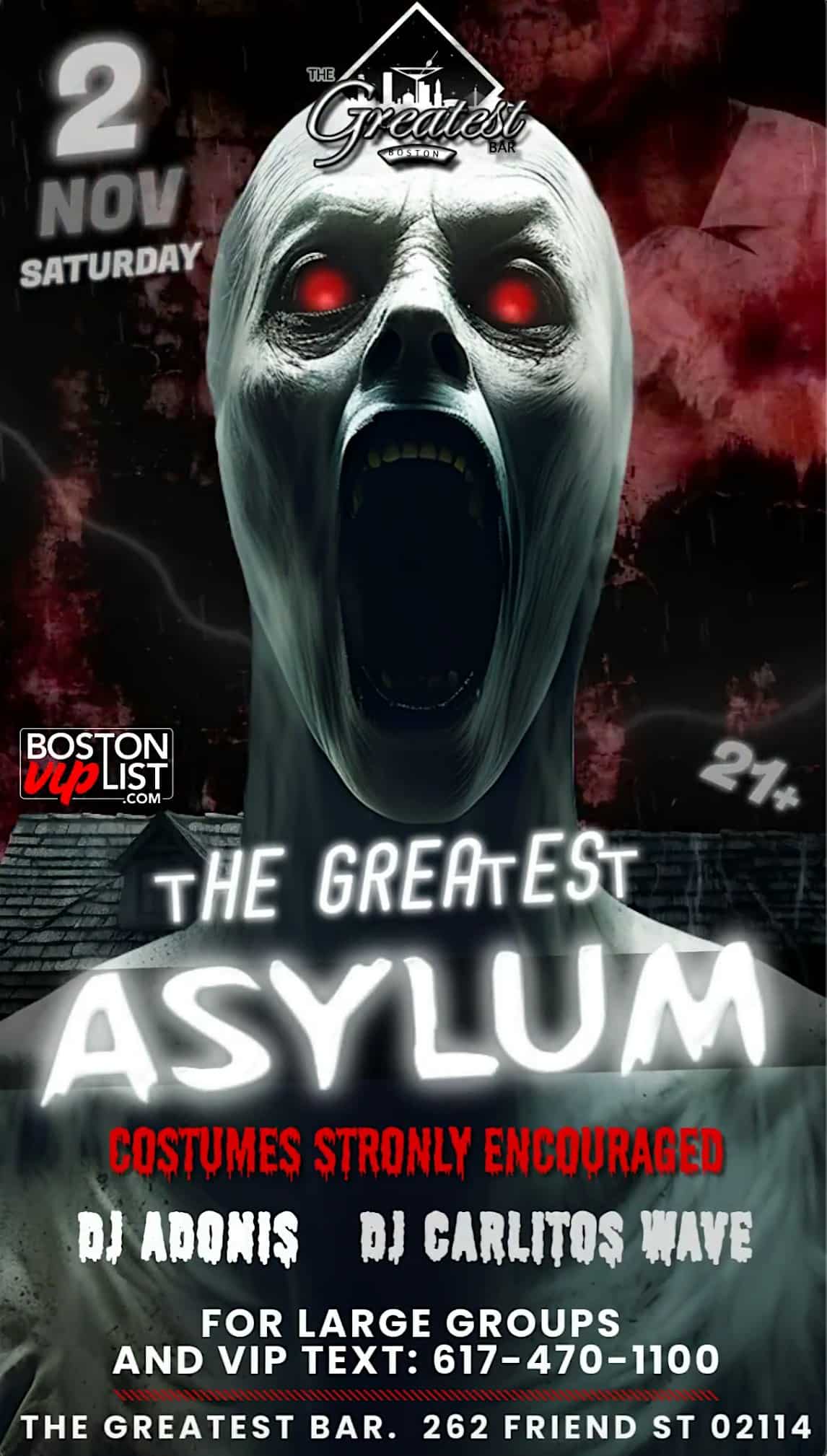 The Greatest Asylum @ The Greatest Bar (21+) – Boston, MA