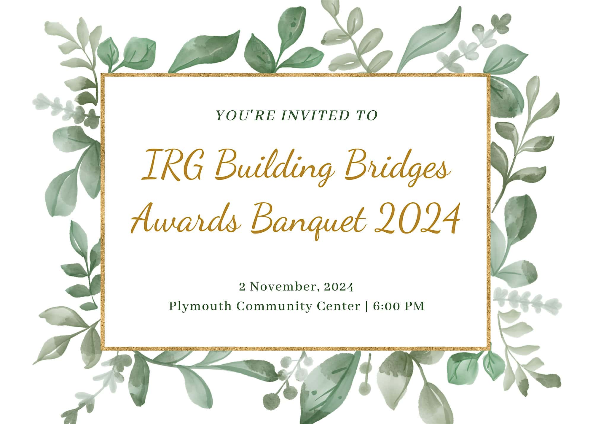 IRG Building Bridges Awards Dinner 2024 – Plymouth, MN