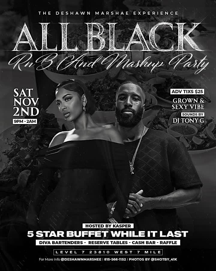 The All Black R&B and Mashup Party – Detroit, MI