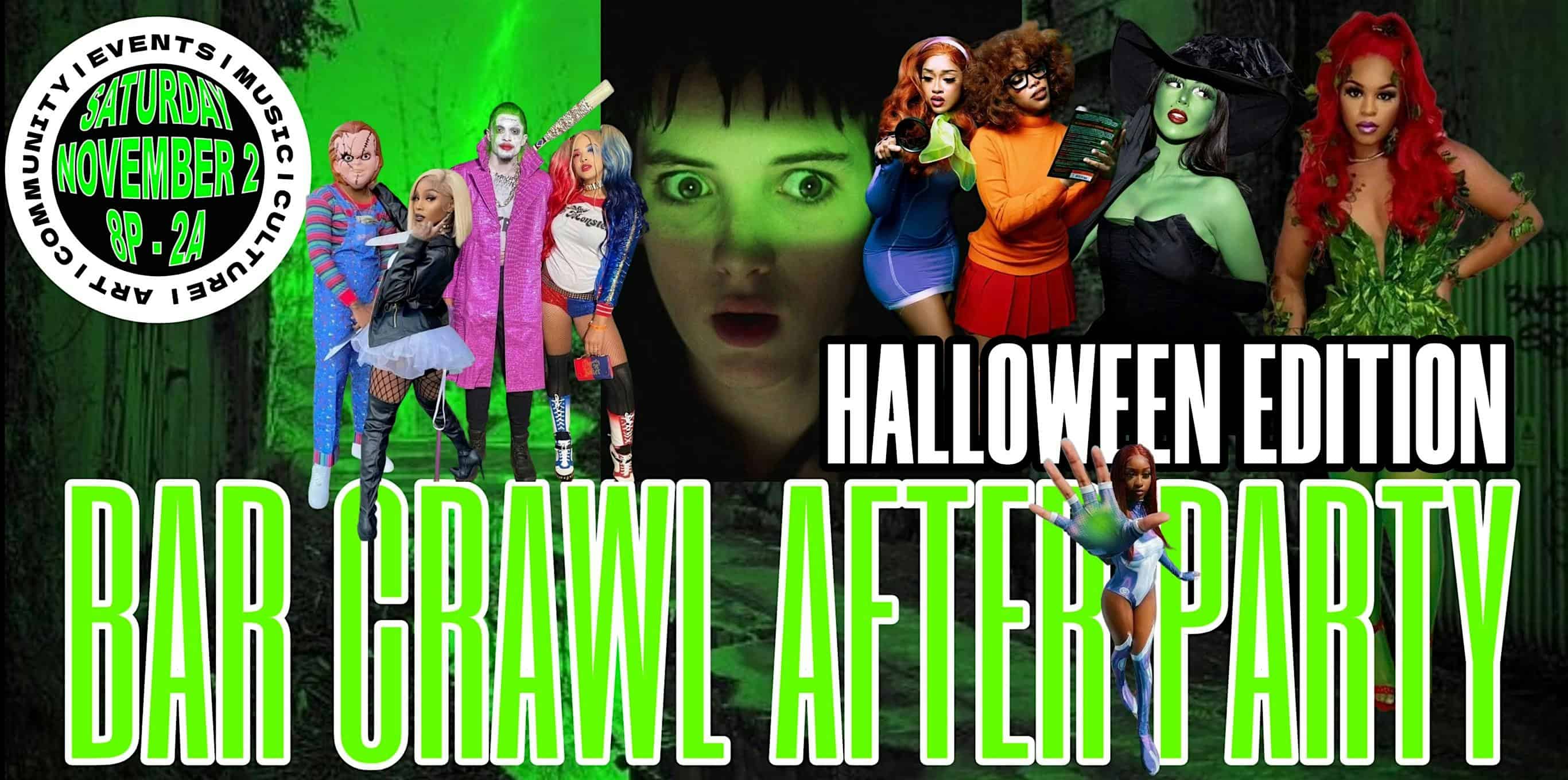 AFRO-HALLOWEEN – BAR CRAWL AFTER-PARTY (NOV 2) – Honolulu, HI