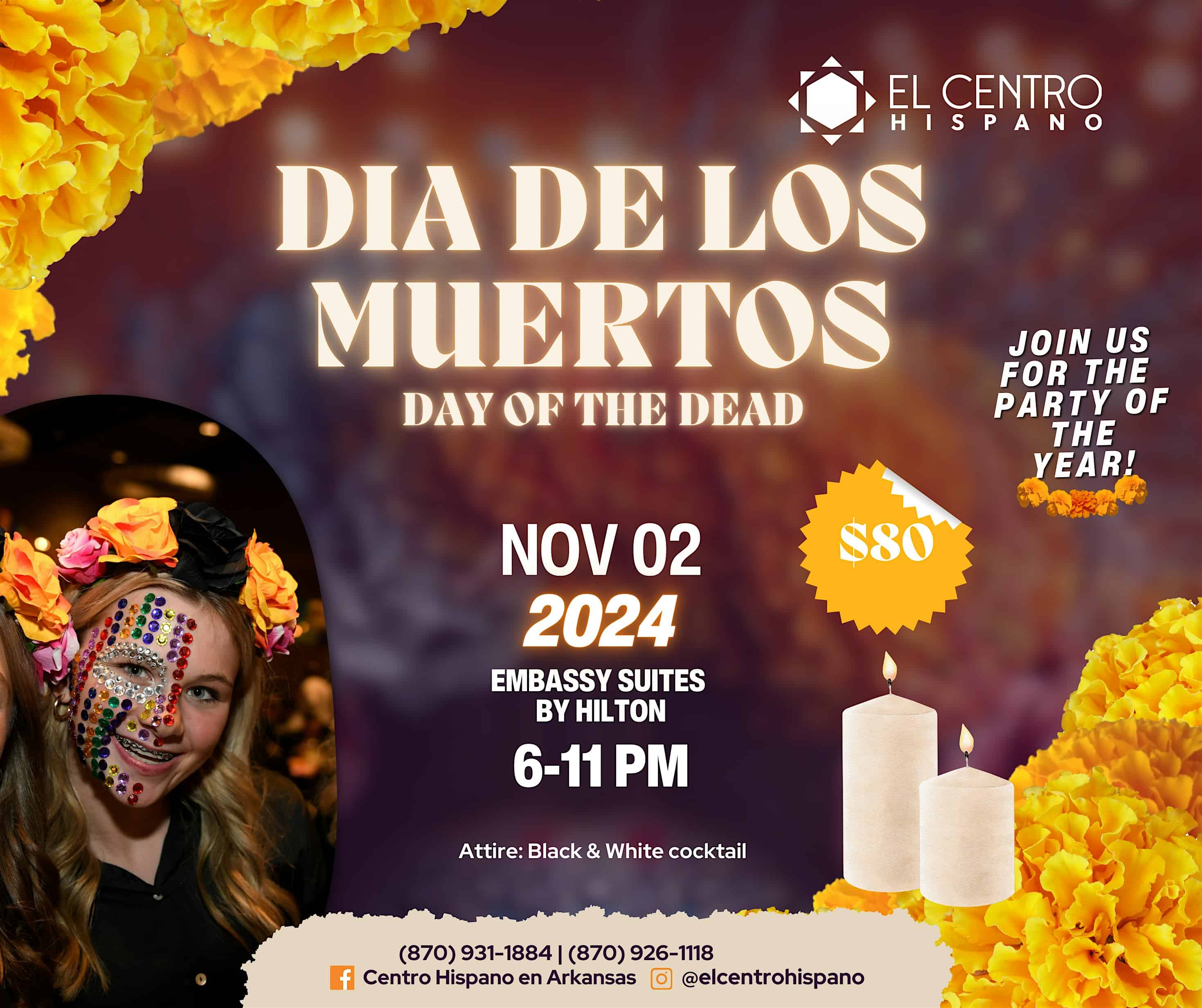 Día de los Muertos Party Nov 2nd, 2024 – Jonesboro, AR