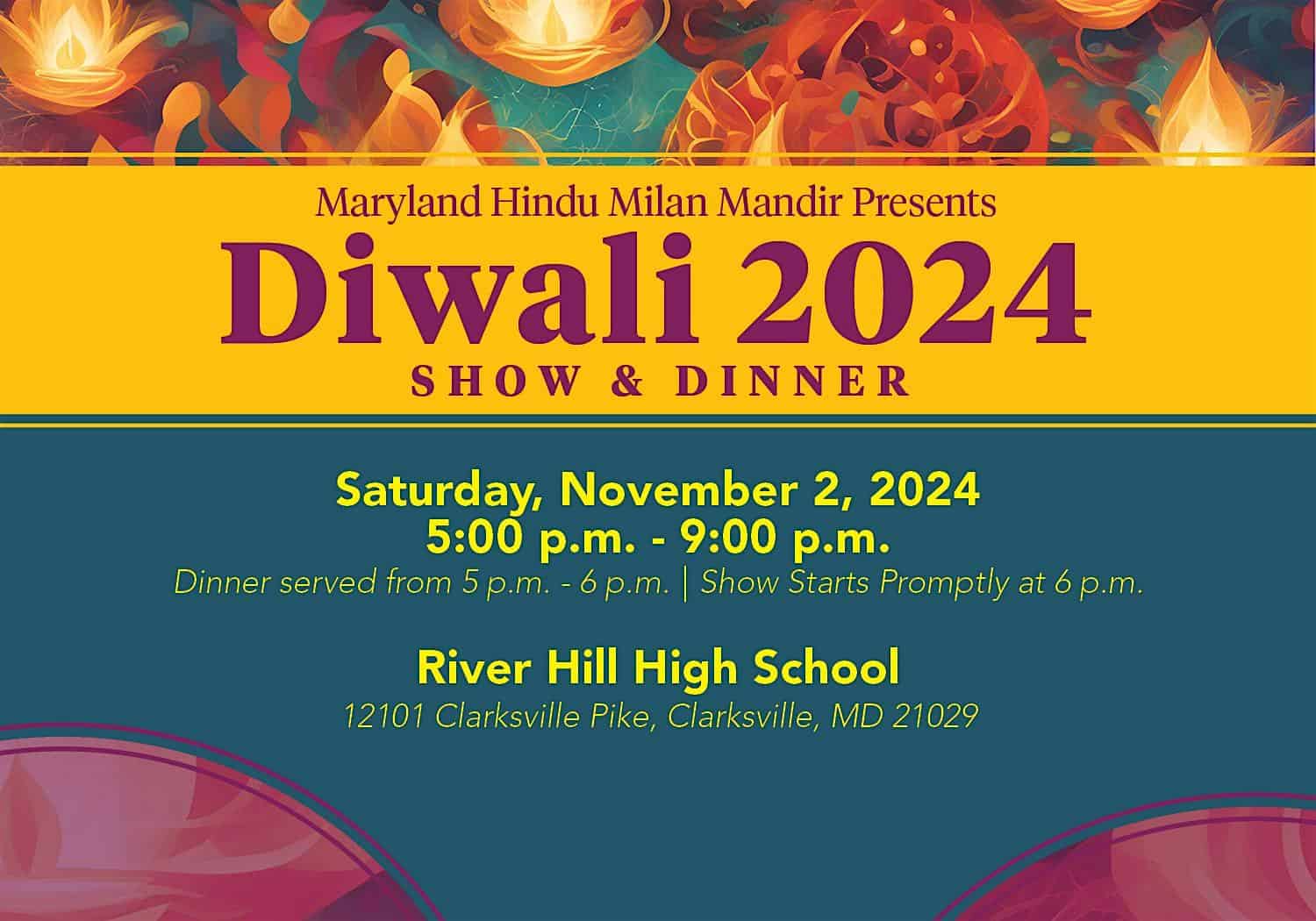 Diwali Show & Dinner – Clarksville, MD