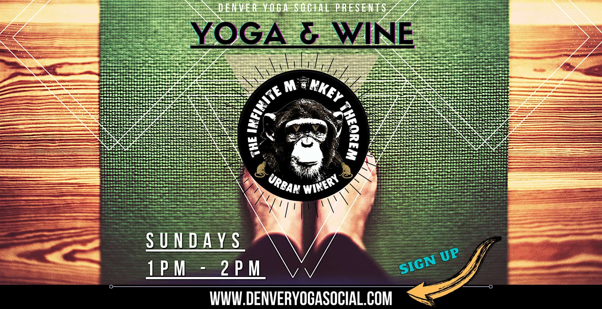 Yoga & Wine at Infinite Monkey Theorem in RiNo – Denver, CO