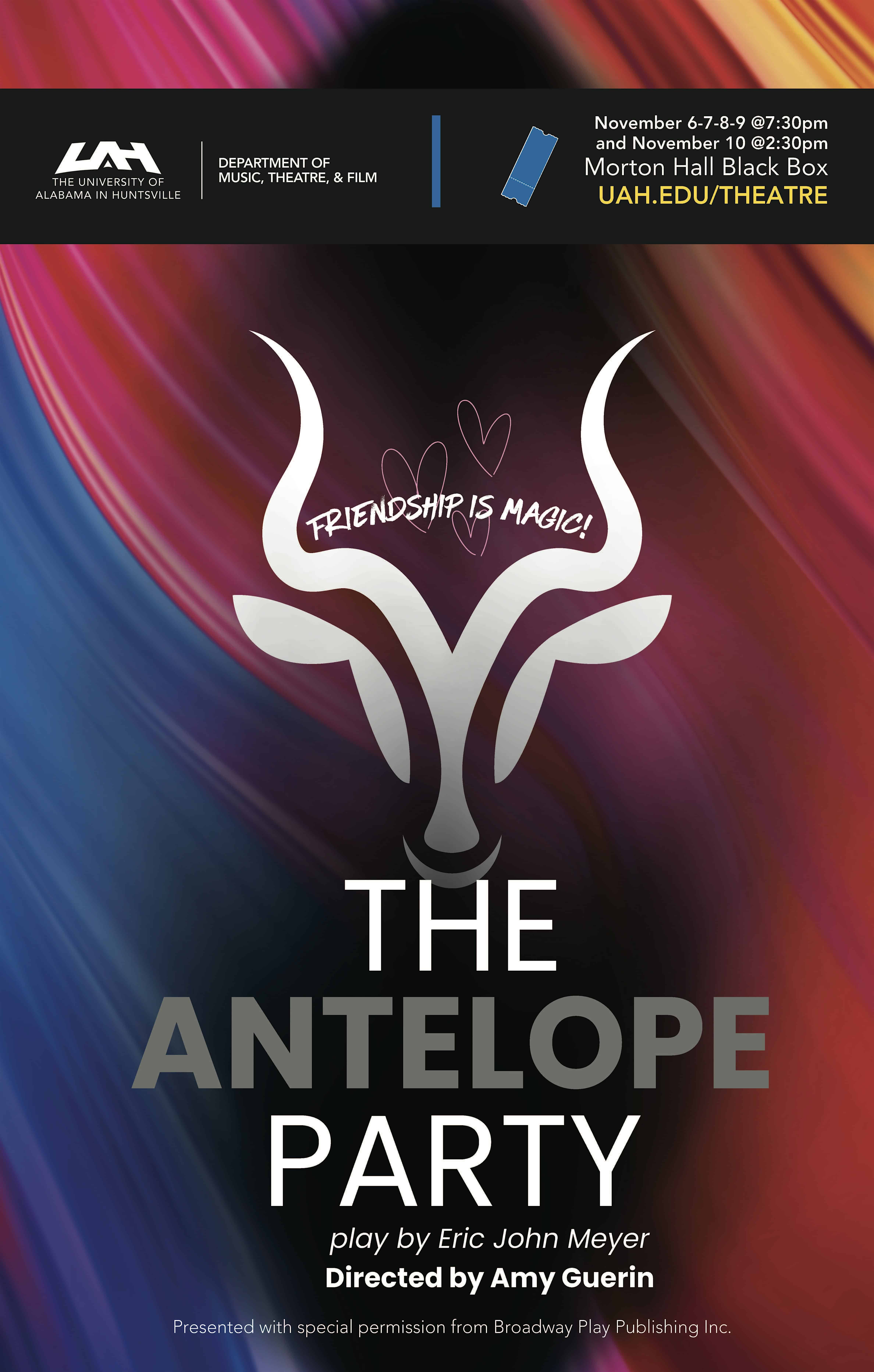 UAH Theatre & Film presents The Antelope Party – Huntsville, AL