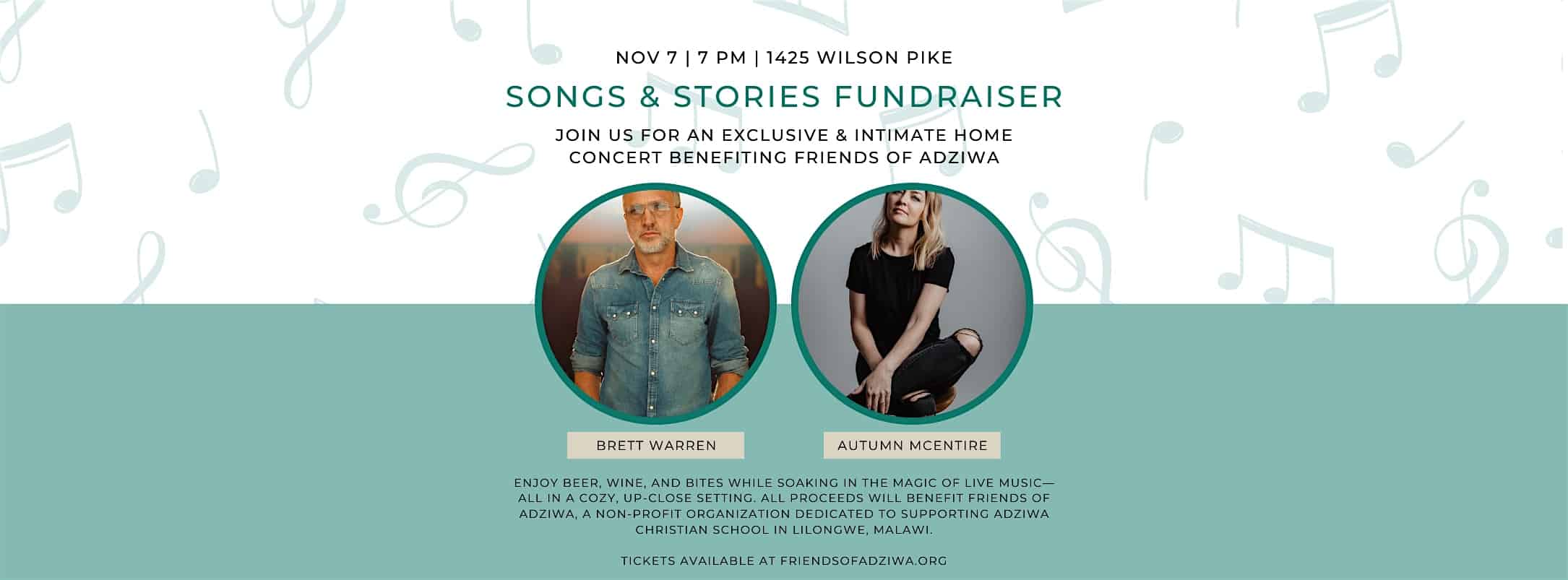 SONGS and STORIES FUNDRAISER – Brentwood, TN