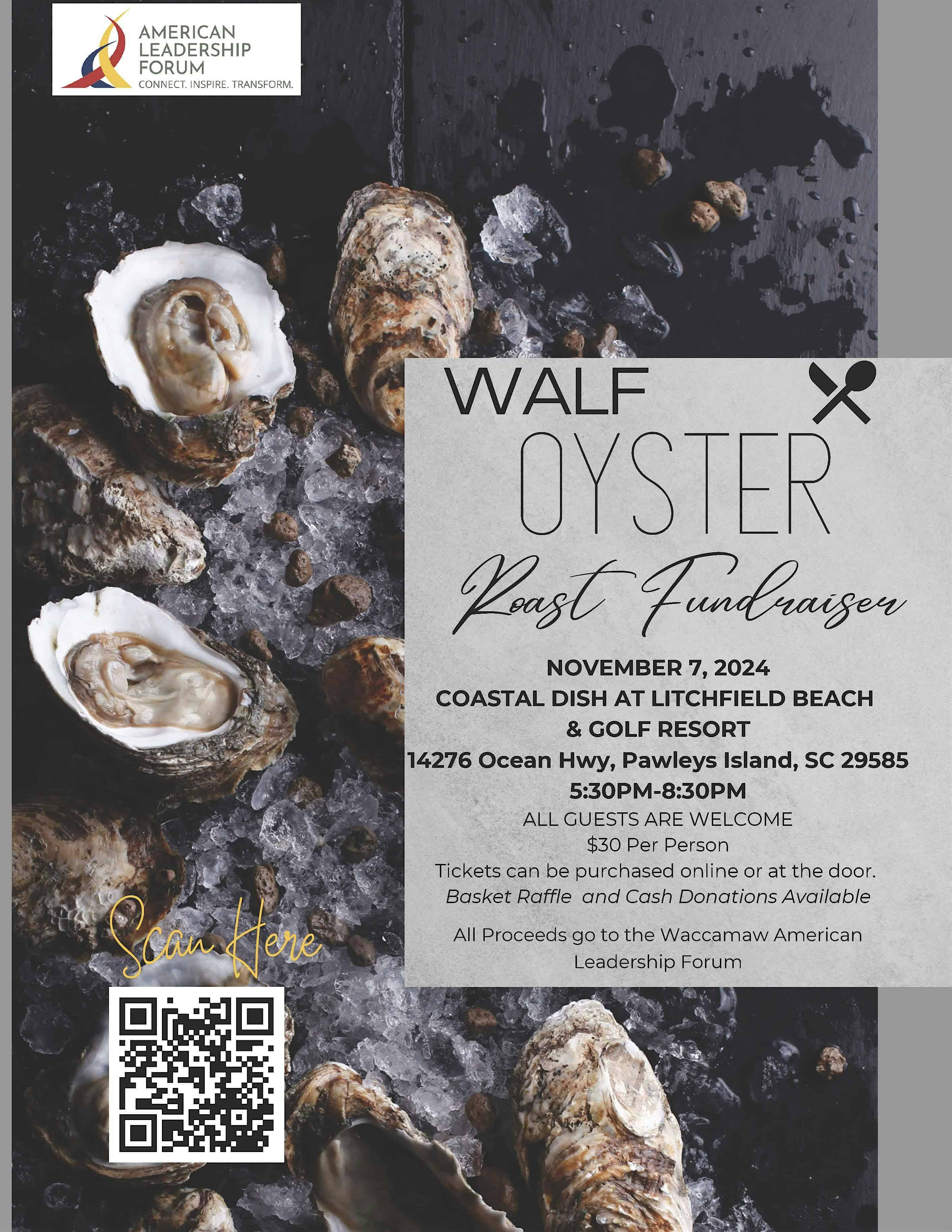 WALF Oyster Roast Fundraiser – Pawleys Island, SC