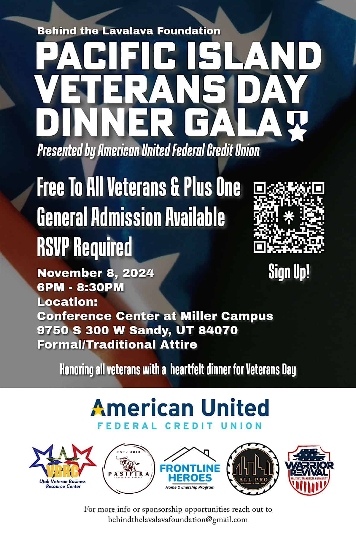 Pacific Island Veterans Day Dinner Gala – Sandy, UT