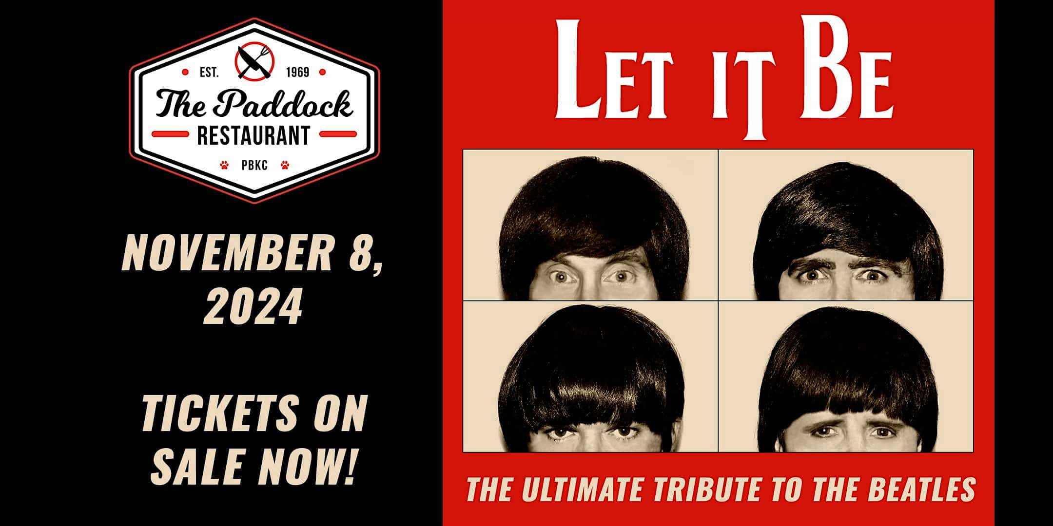 PBKC presents Beatles Tribute Band “Let it Be” Dinner & Show – West Palm Beach, FL