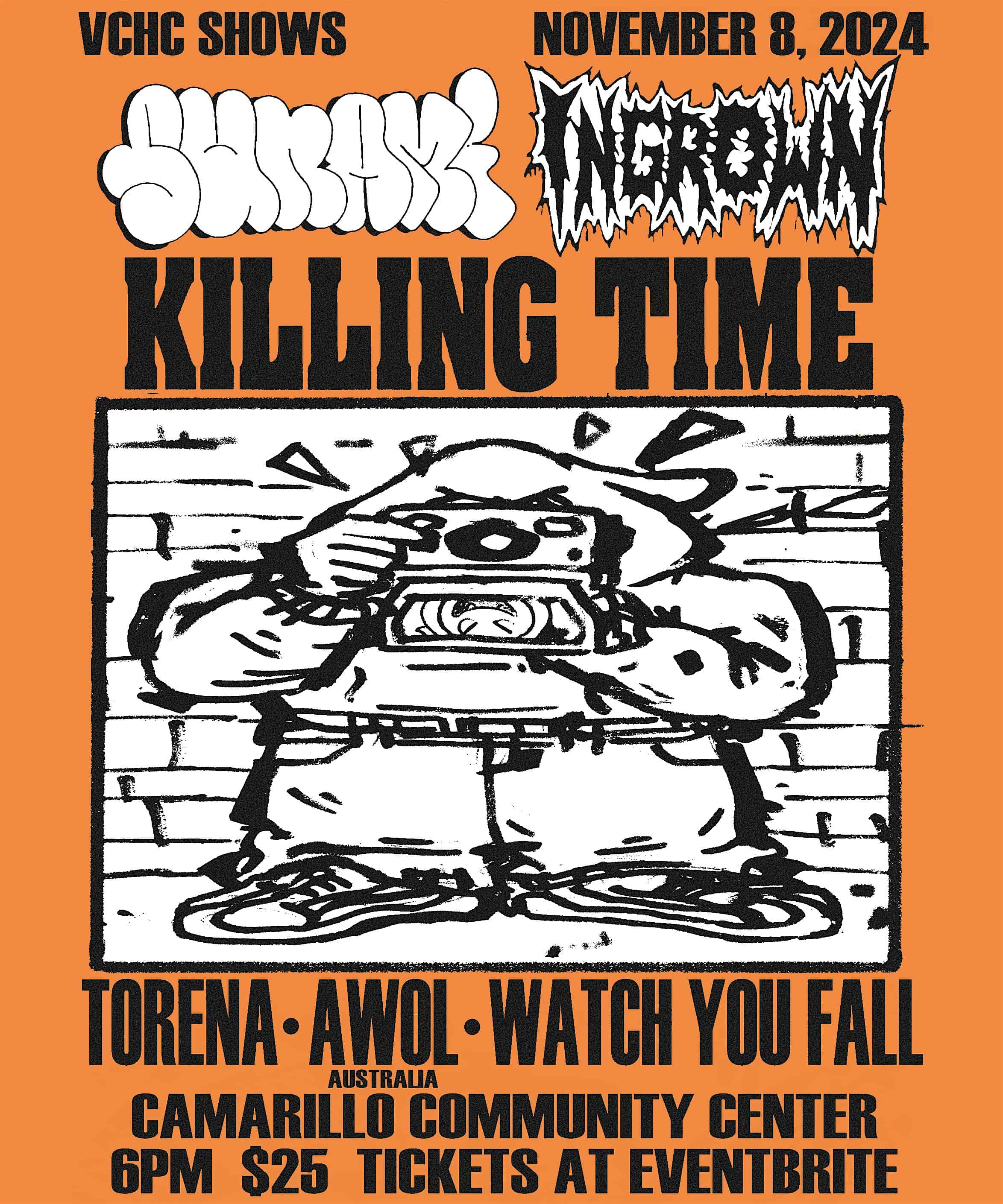 Sunami, Ingrown, Killing Time, Torena, AWOL & Watch You Fall – Camarillo, CA