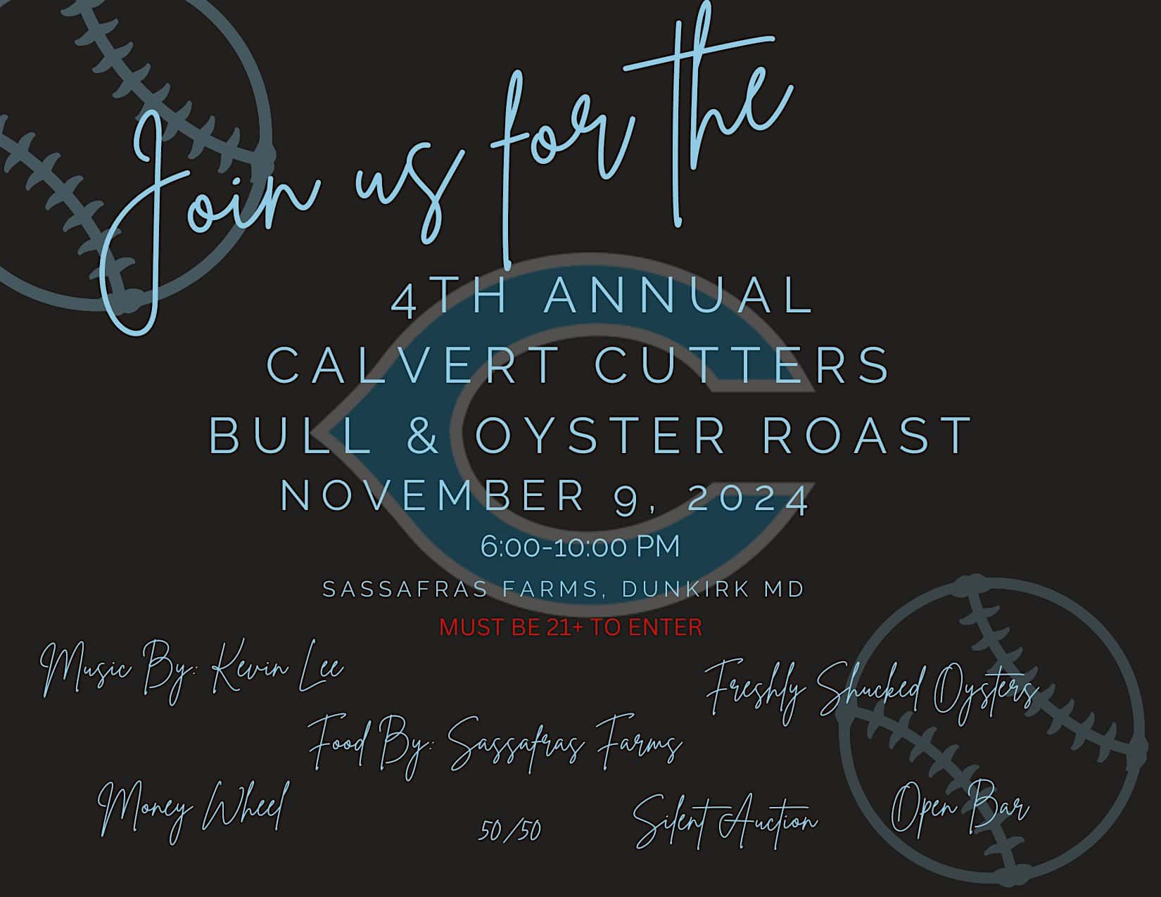 4th Annual Calvert Cutters Bull & Oyster Roast – Dunkirk, MD