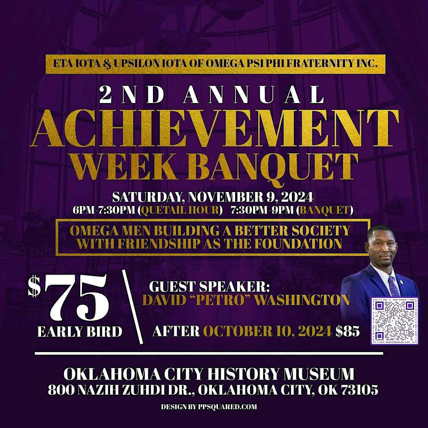 Omega Psi Phi – Achievement Week Banquet – Upsilon Iota & Eta Iota – Oklahoma City, OK