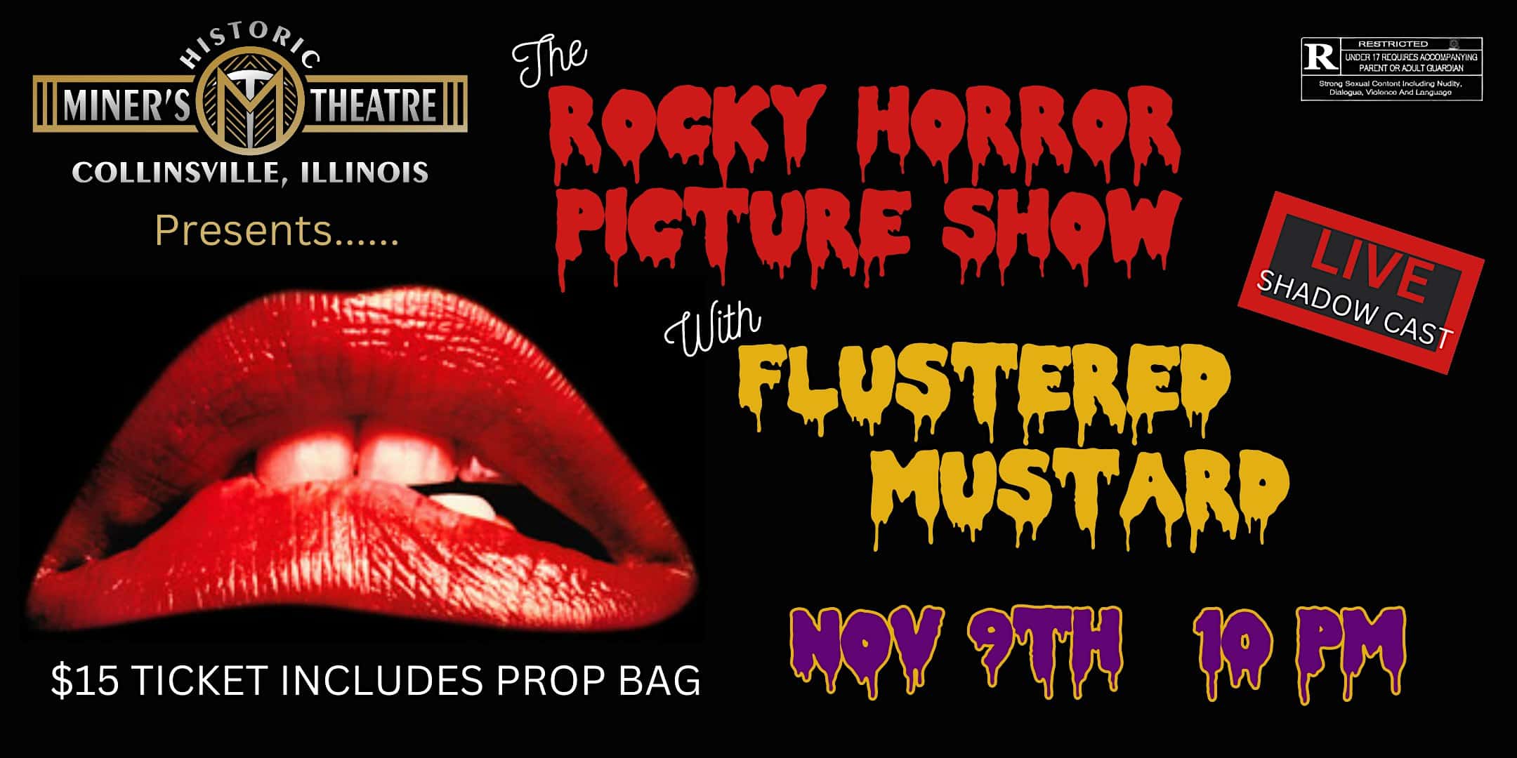 The Rocky Horror Picture Show with Flustered Mustard Live – Collinsville, IL