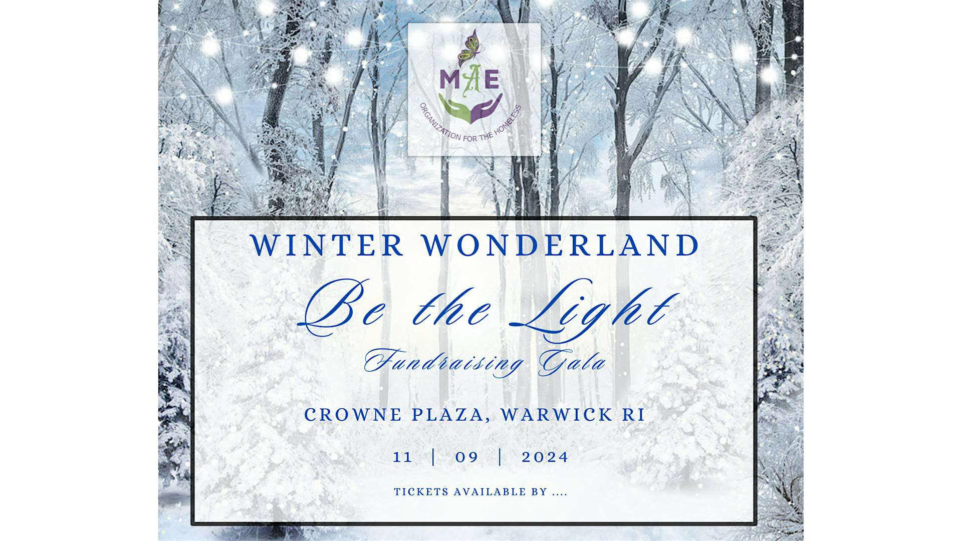 9th Annual ‘Be the Light’ Gala – Winter Wonderland – Warwick, RI