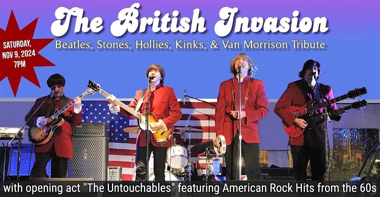 BRITISH INVASION: Beatles, Stones, Hollies, Kinks, & Van Morrison Tribute – Scranton, PA