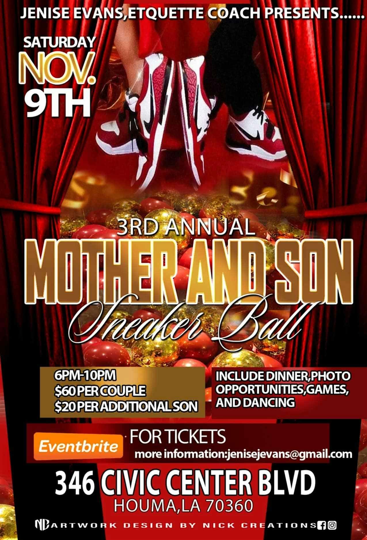 Mother and Son Sneaker Ball – Houma, LA