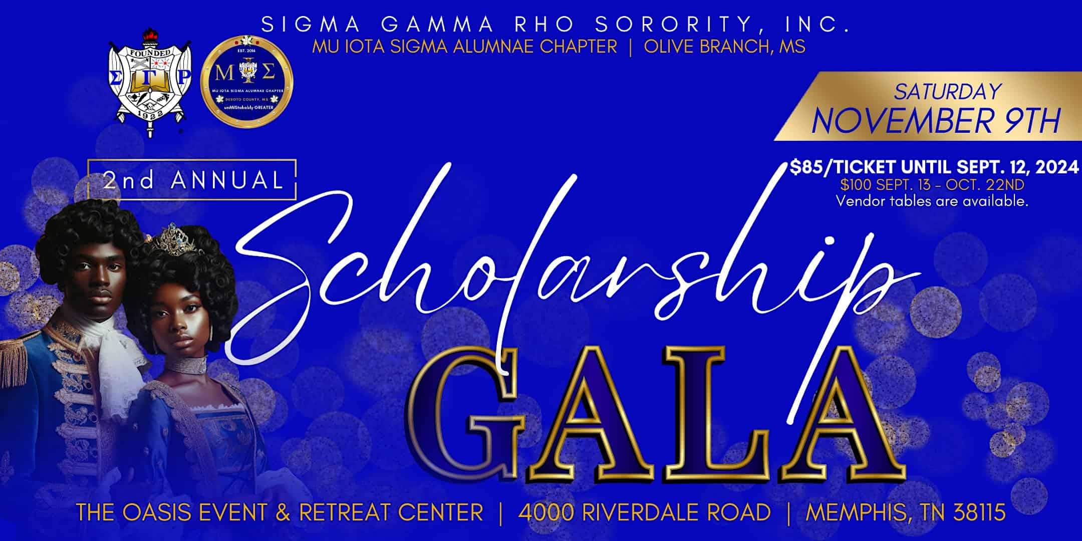 Mu Iota Sigma 2nd Annual Scholarship Gala – Memphis, TN