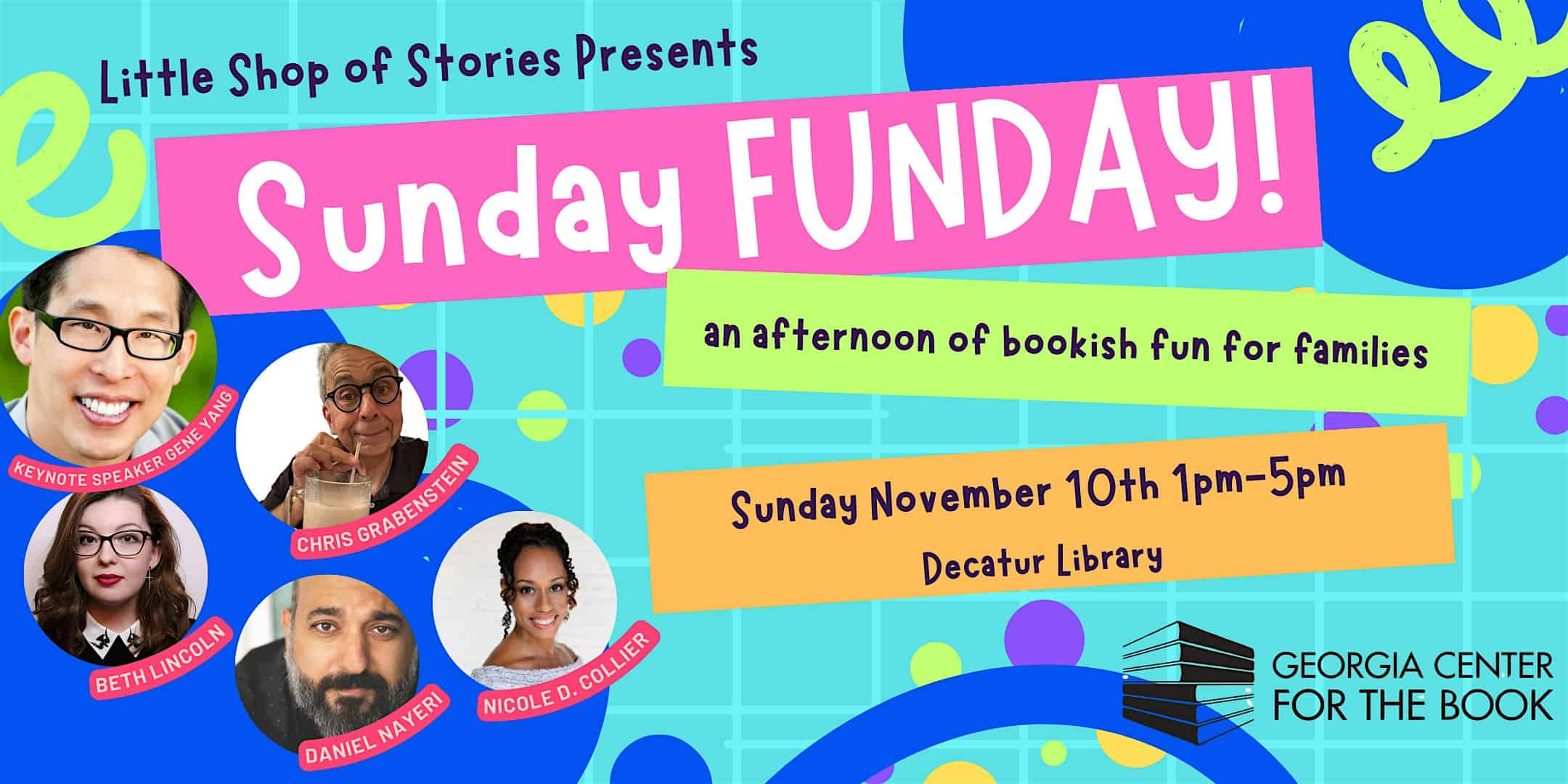 Sunday FUNDAY: An Afternoon of Bookish Fun for Families! – Decatur, GA