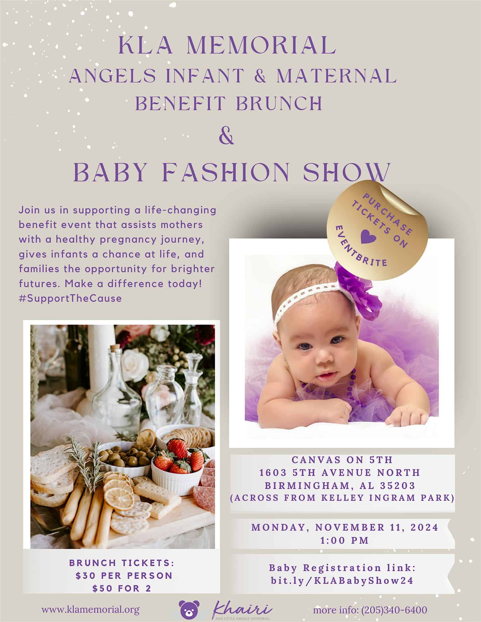 KLA Infant and Maternal Benefit Brunch with Baby Fashion Show – Birmingham, AL