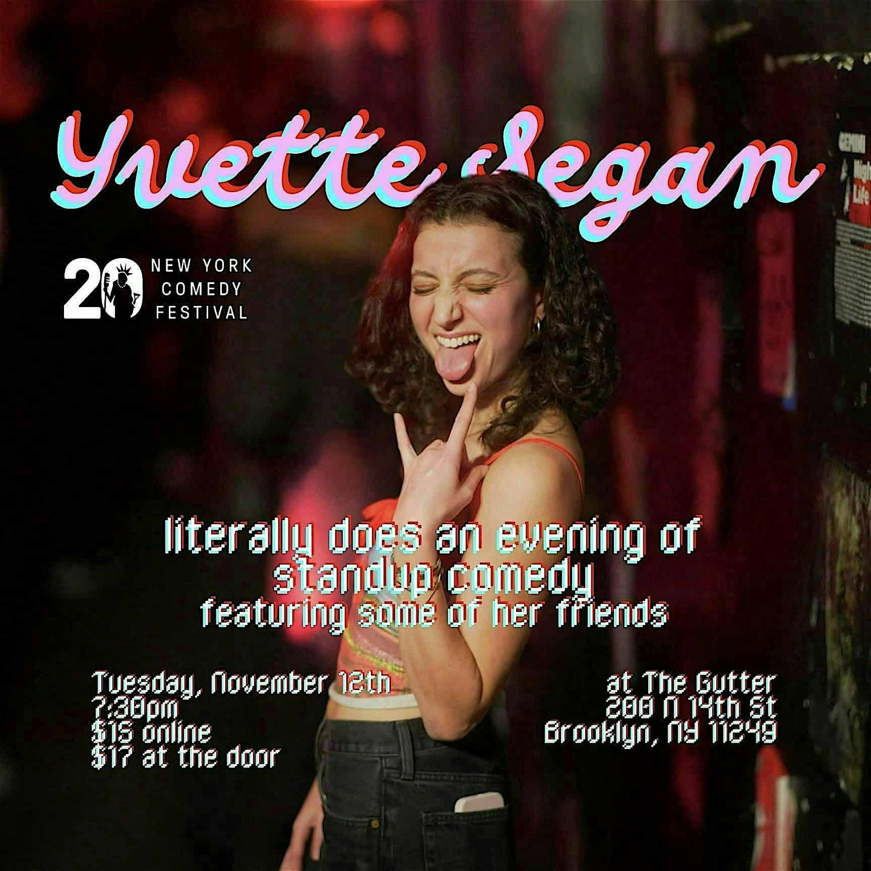 Yvette Segan: An Evening of Standup at The Gutter – Brooklyn, NY