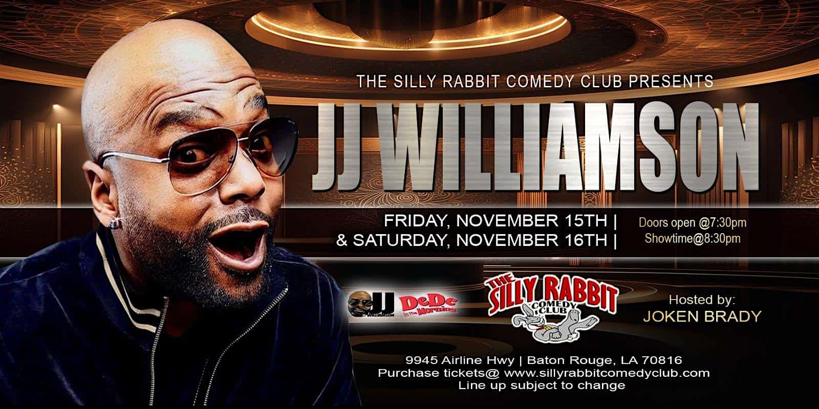 The Silly Rabbit Comedy Club Presents: JJ From The Sipp – Baton Rouge, LA