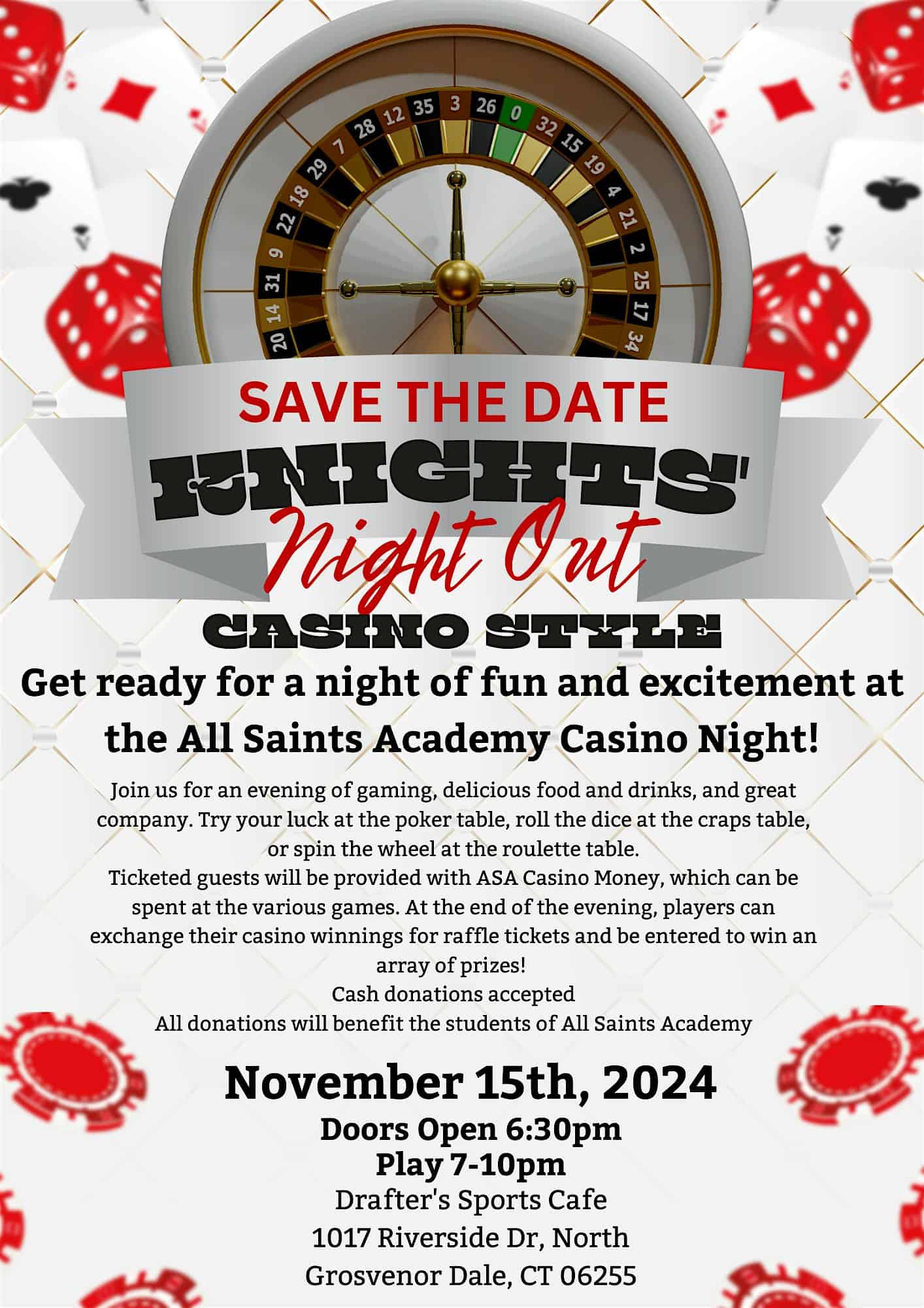 Knights’ Night Out-Casino Style – Thompson, CT