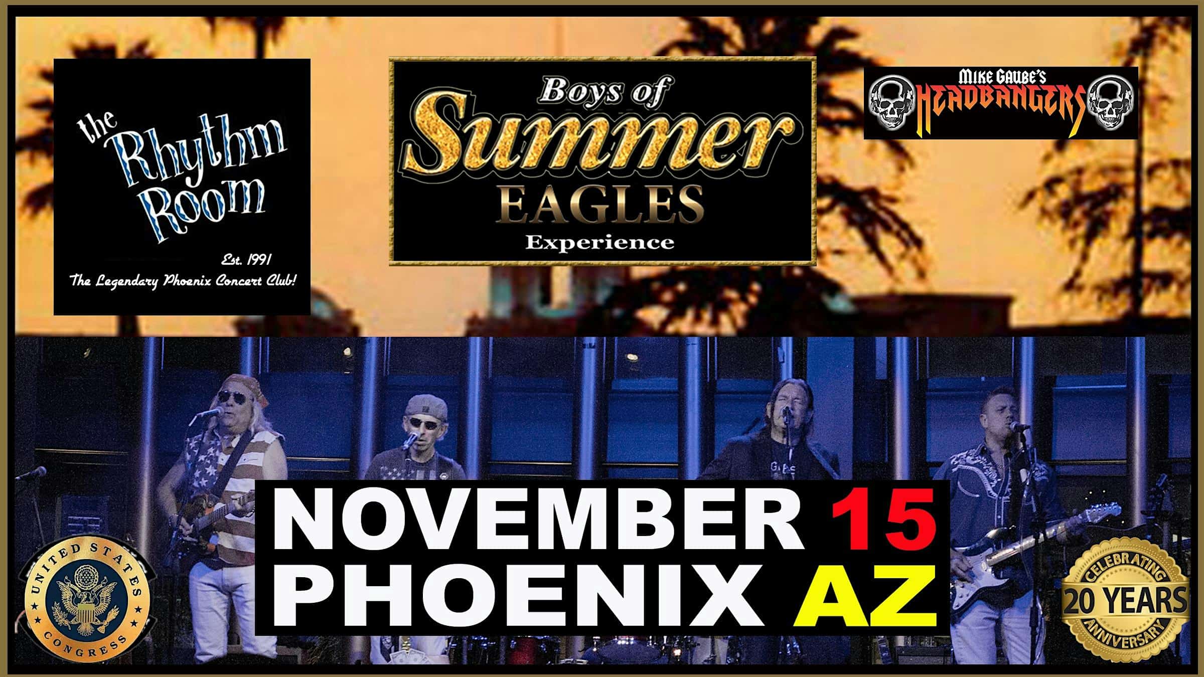 The Rhythm Room presents The Ultimate Eagles Experience! – Phoenix, AZ