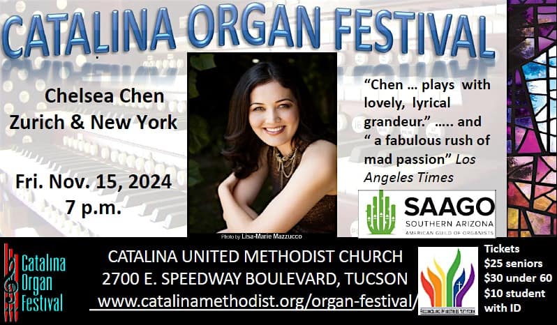 Chelsea Chen in Concert at Catalina UMC -Tucson – Tucson, AZ