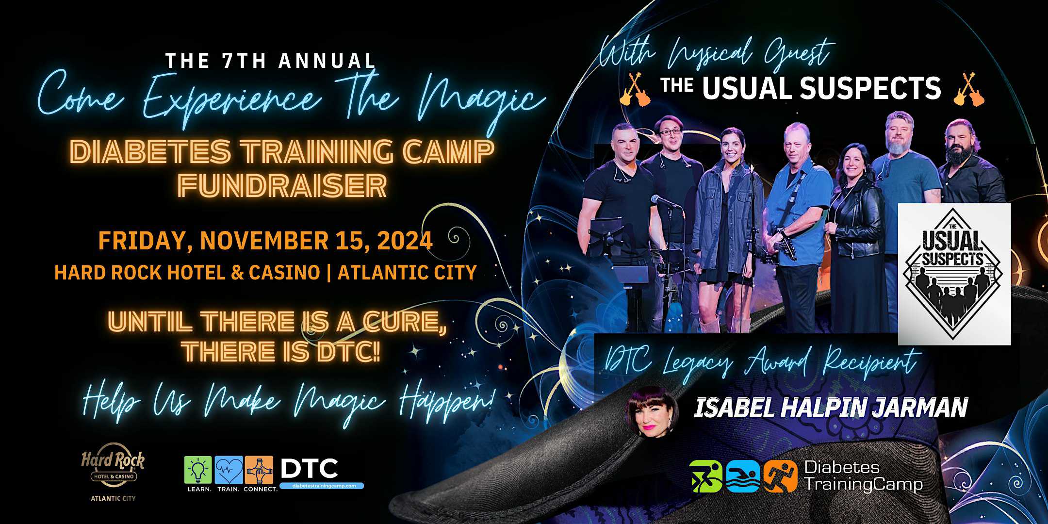 THE 7TH ANNUAL COME EXPERIENCE THE MAGIC DIABETES TRAINING CAMP FUNDRAISER – Atlantic City, NJ