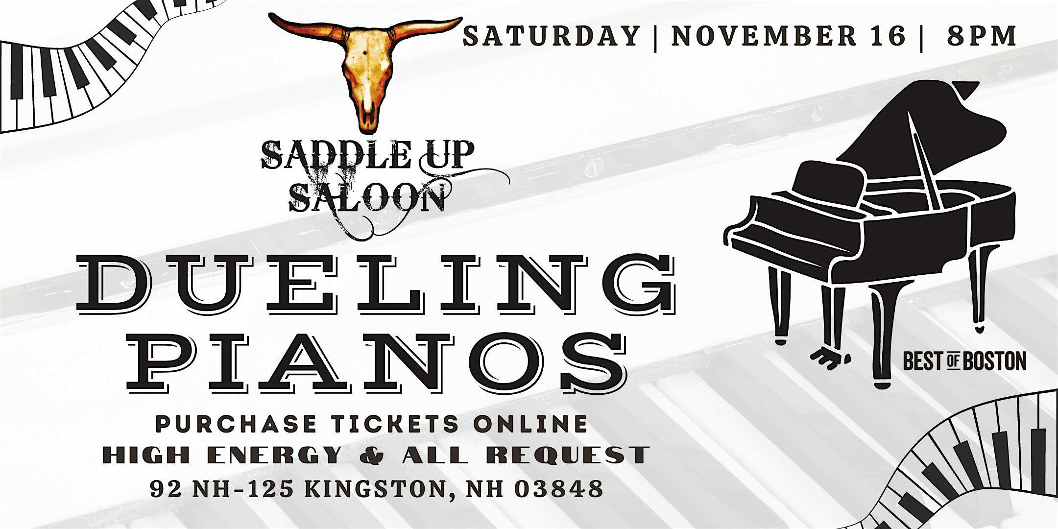 Comedy Night: Dueling Pianos Night at Saddle Up Saloon – Kingston, NH