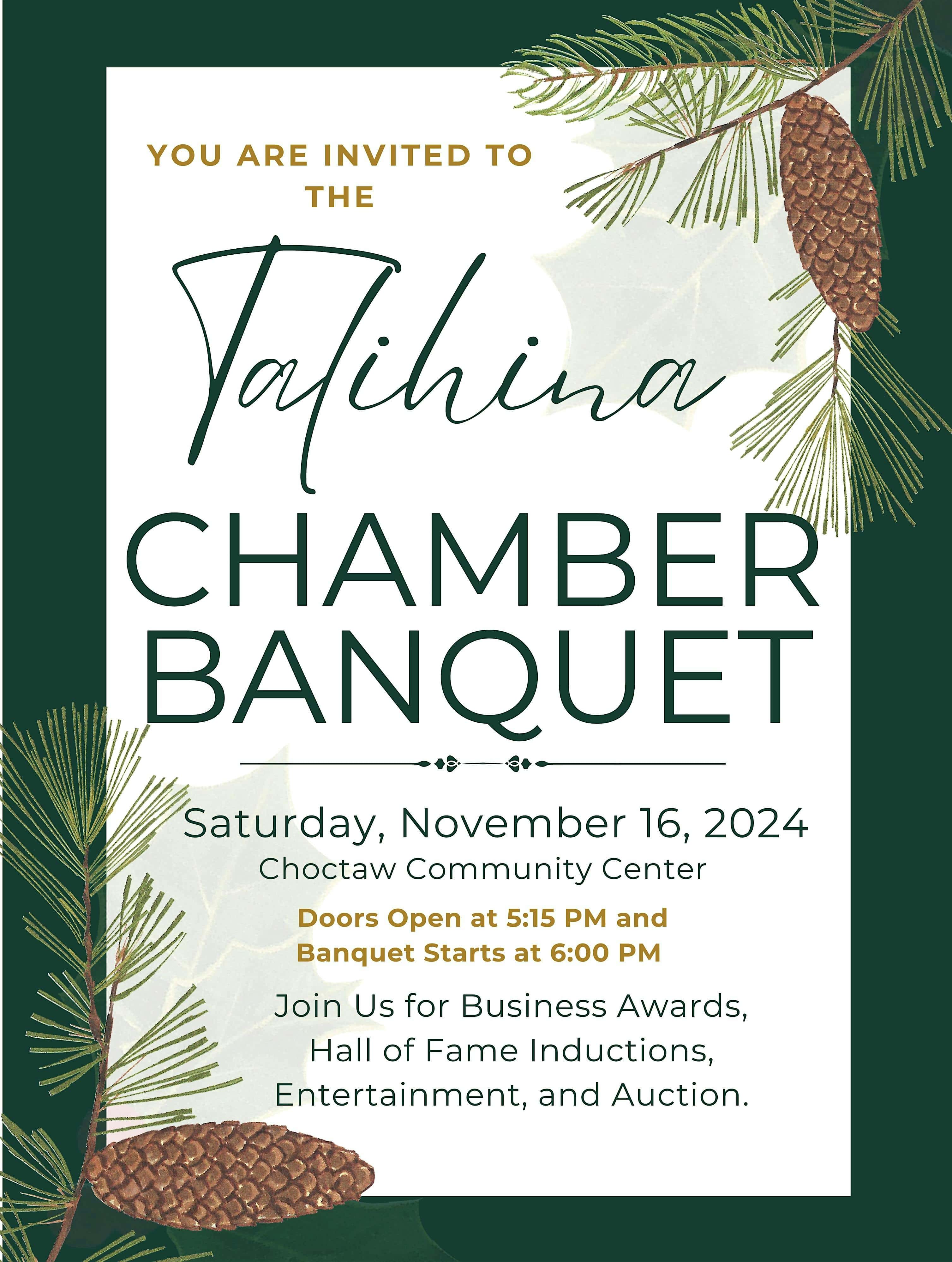 2024 Talihina Chamber Banquet & Hall of Fame – Talihina, OK