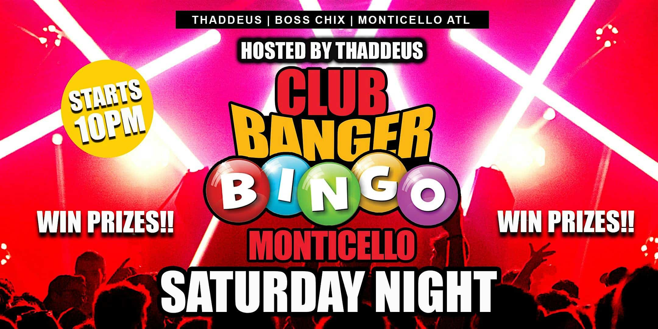 CLUB BANGER BINGO SATURDAY MONTICELLO – Marietta, GA