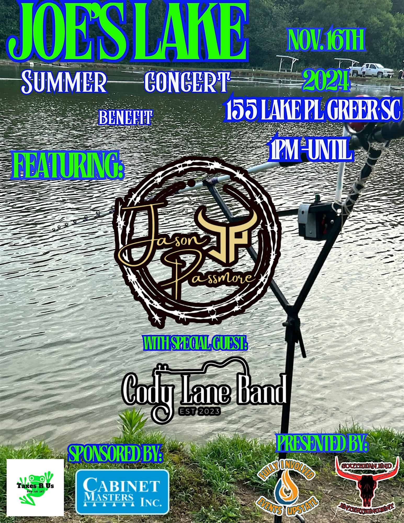 Joe’s Lake Summer Benefit Concert – Greer, SC