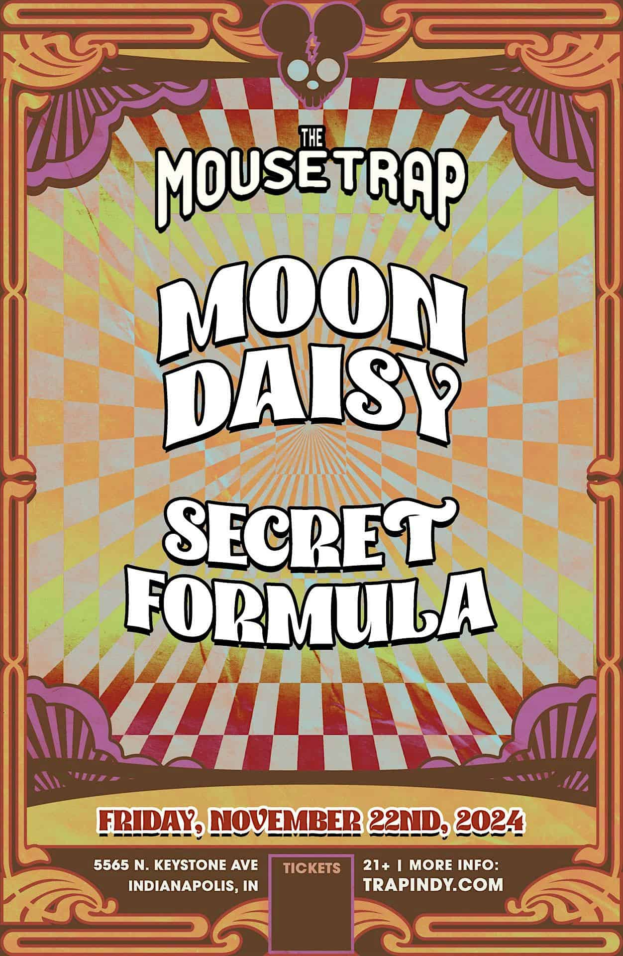 Moon Daisy w/ Secret Formula @ The Mousetrap – Friday, November 22nd – Indianapolis, IN