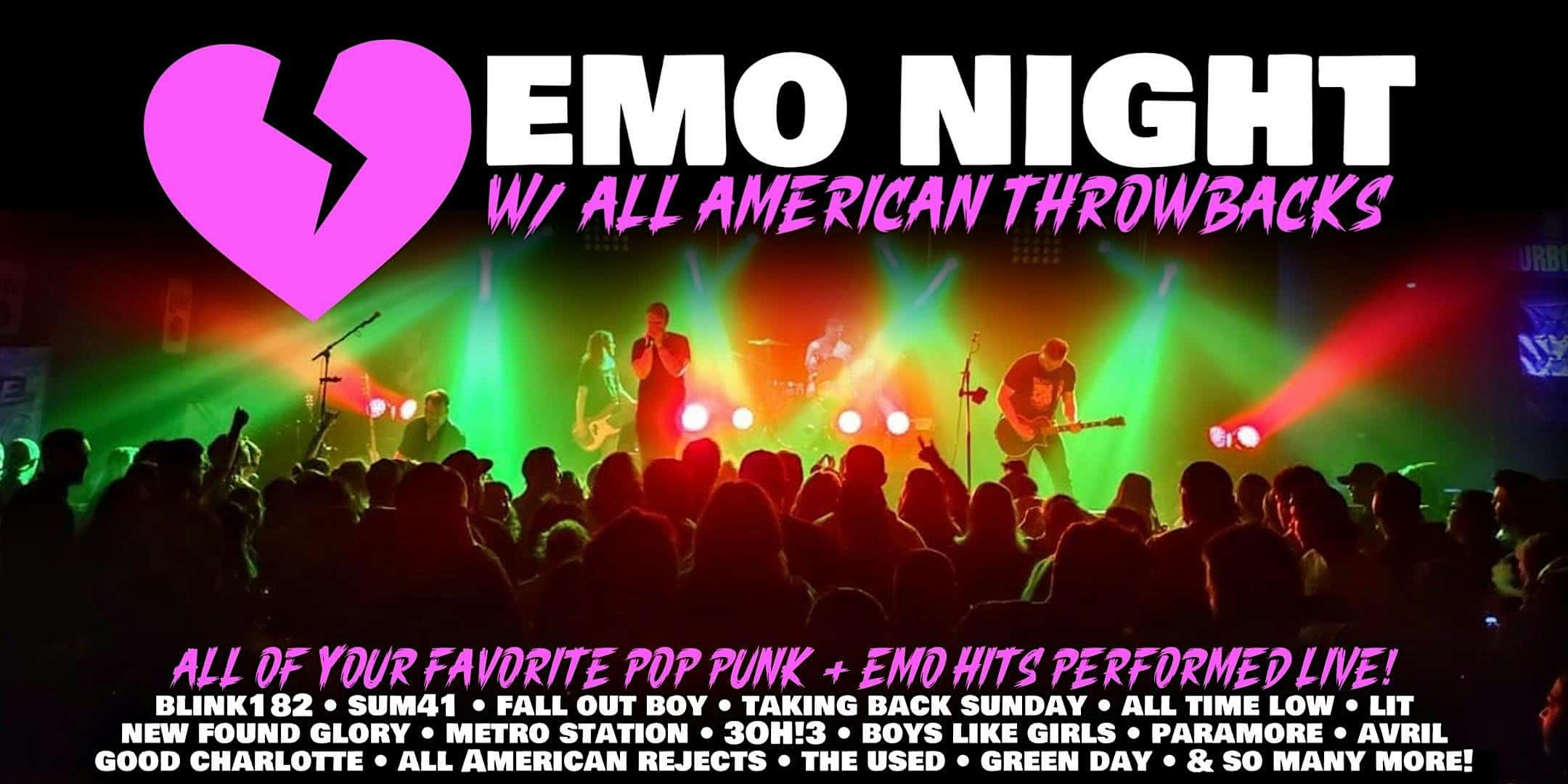 Emo Night w/ All American Throwbacks @ Stormy’s Music Venue – Beaver Dam, WI