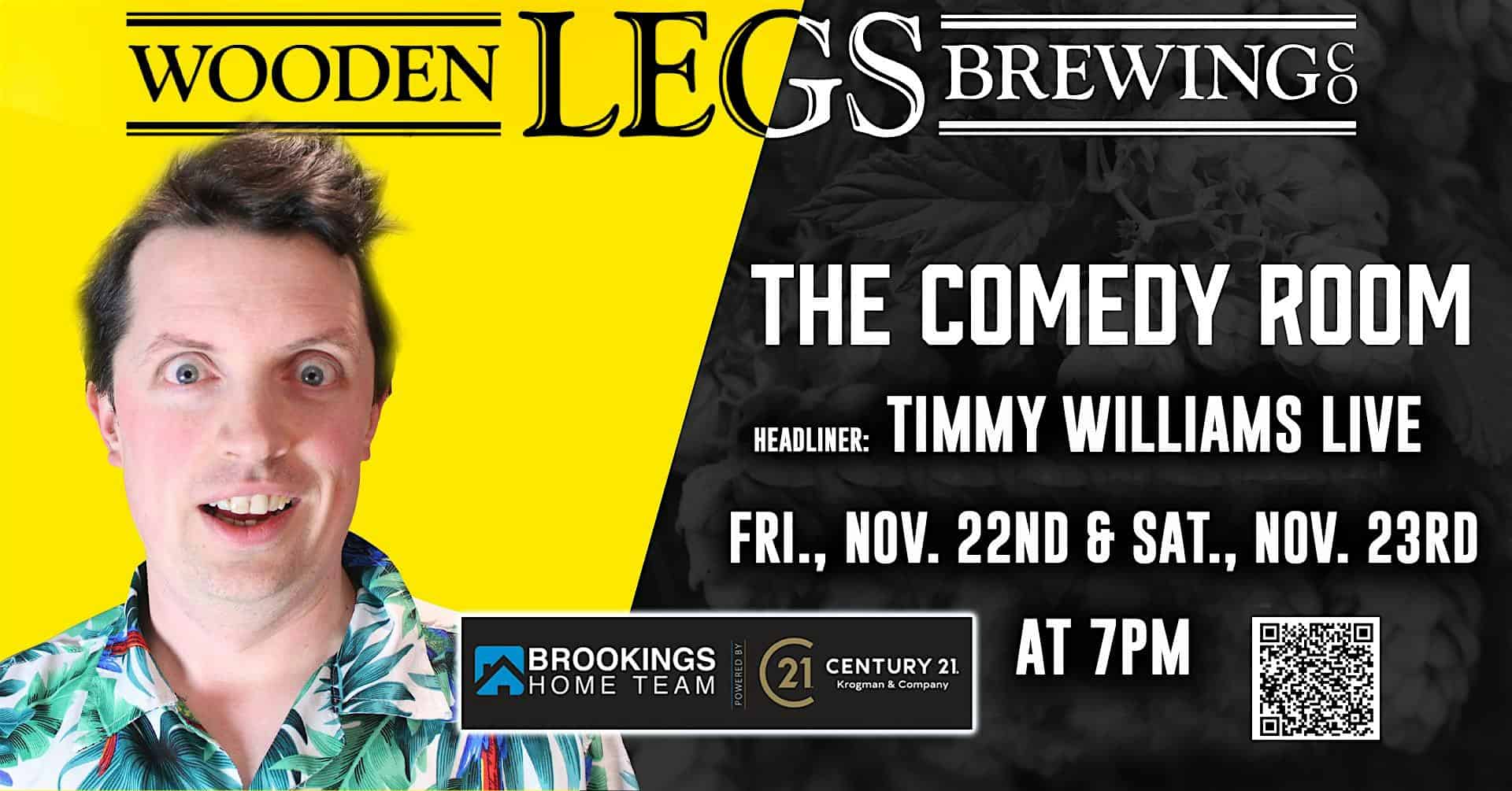 Timmy Williams LIVE at The Comedy Room (11/22) – Brookings, SD