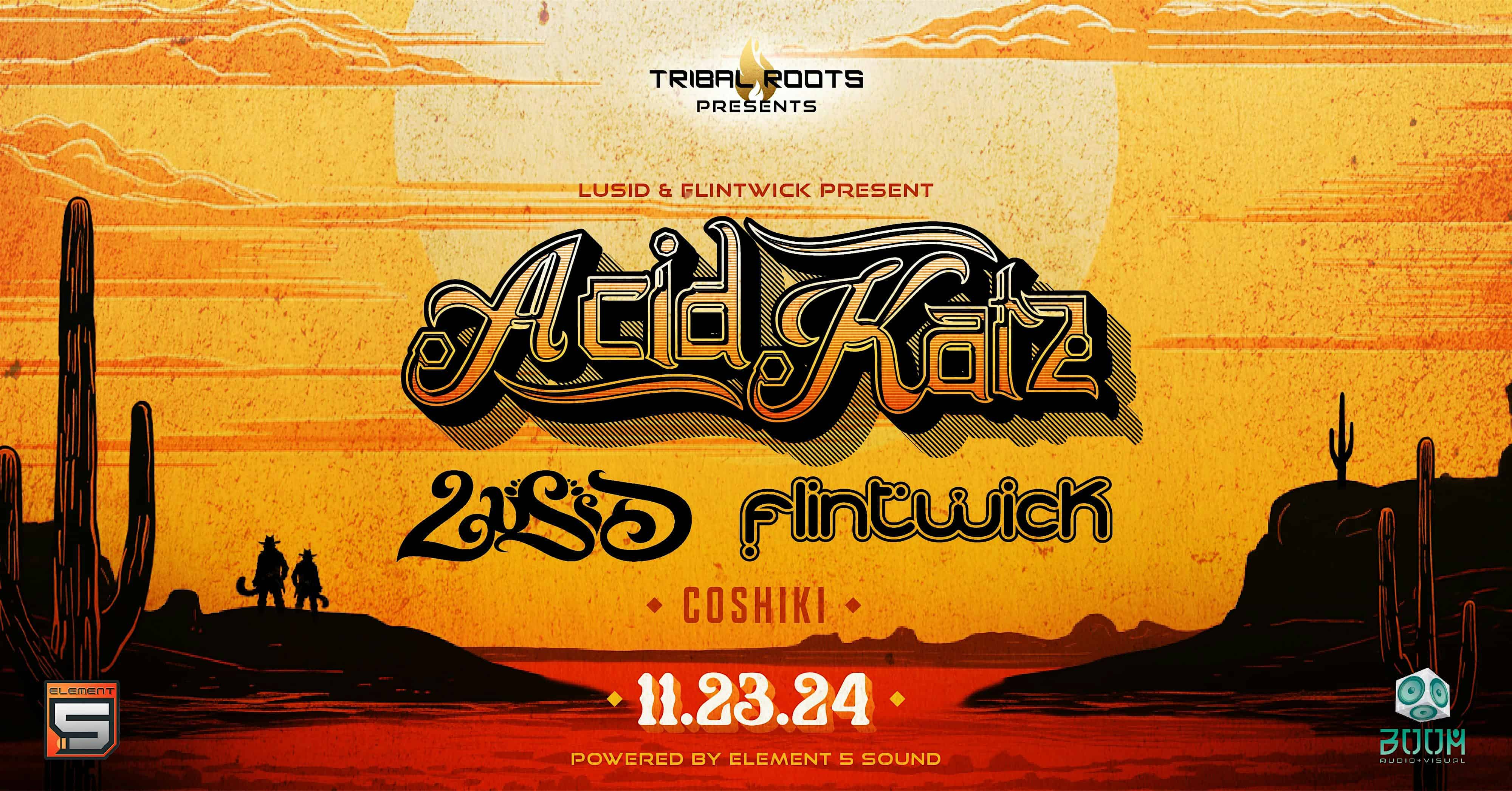 Tribal Roots presents Acid Katz w/Lusid and Flintwick – Wichita, KS