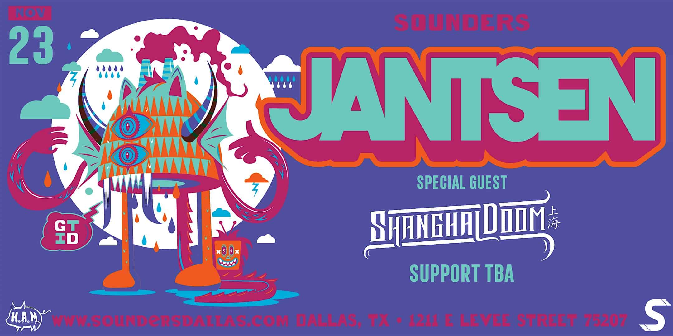 Jantsen + Shanghai Doom 11/23 – Dallas, TX – Dallas, TX