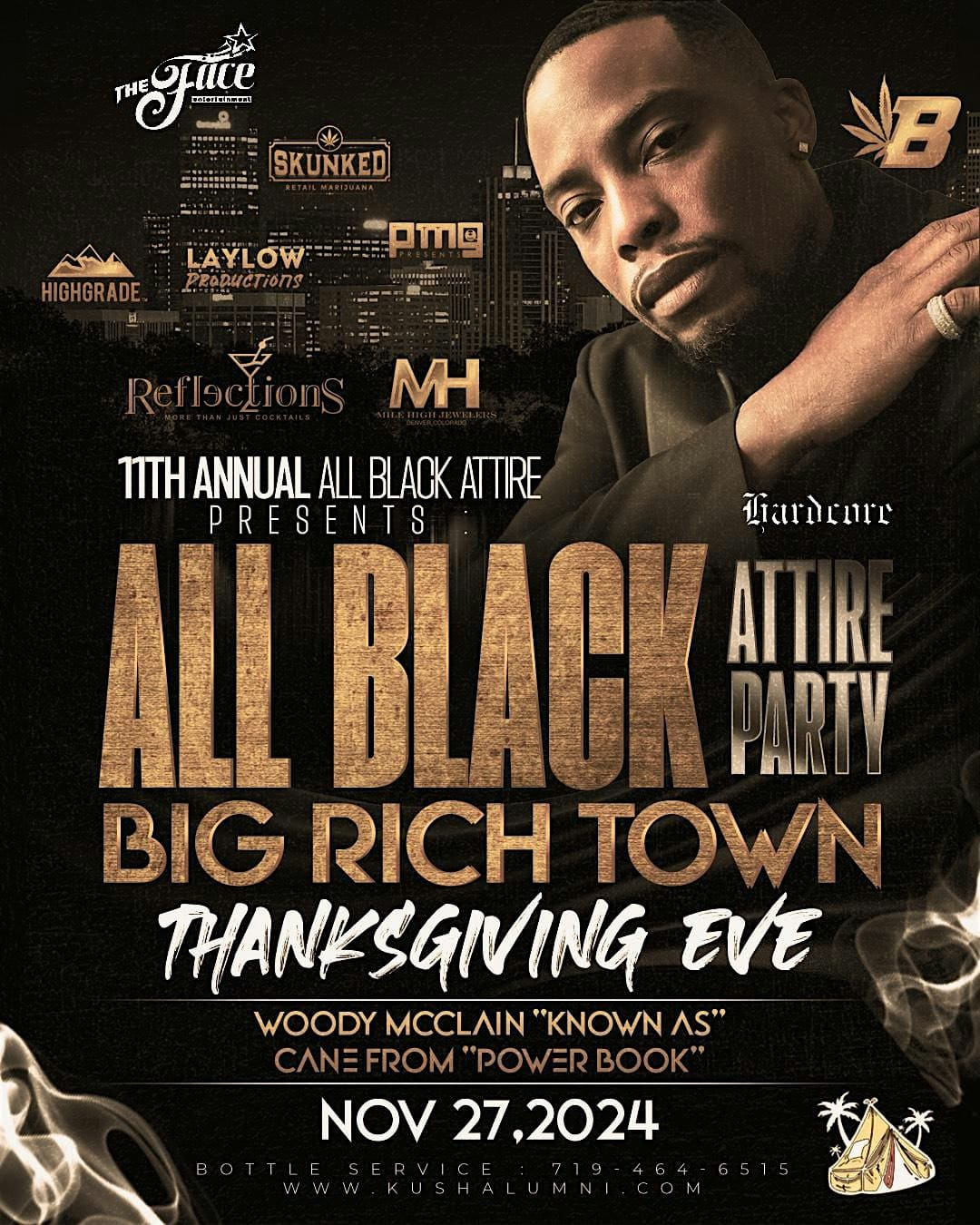 11TH ANNUAL ALL BLACK ATTIRE PARTY STARRING CANEFROM POWERBOOK – Denver, CO