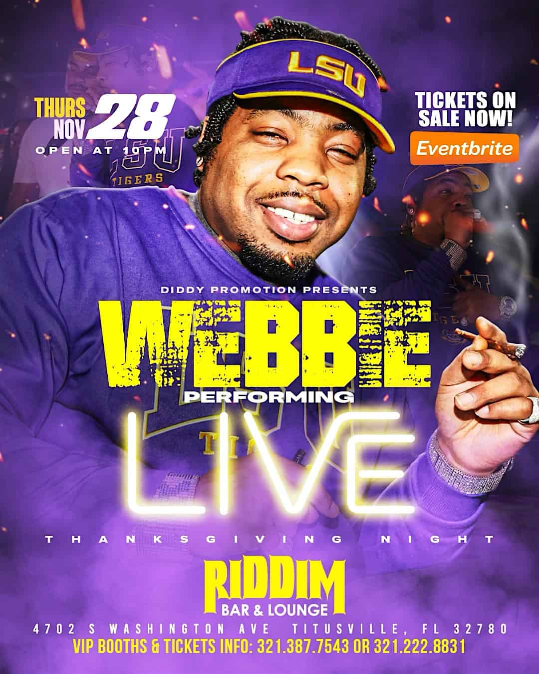 Webbie Concert Thanksgiving Night – Titusville, FL