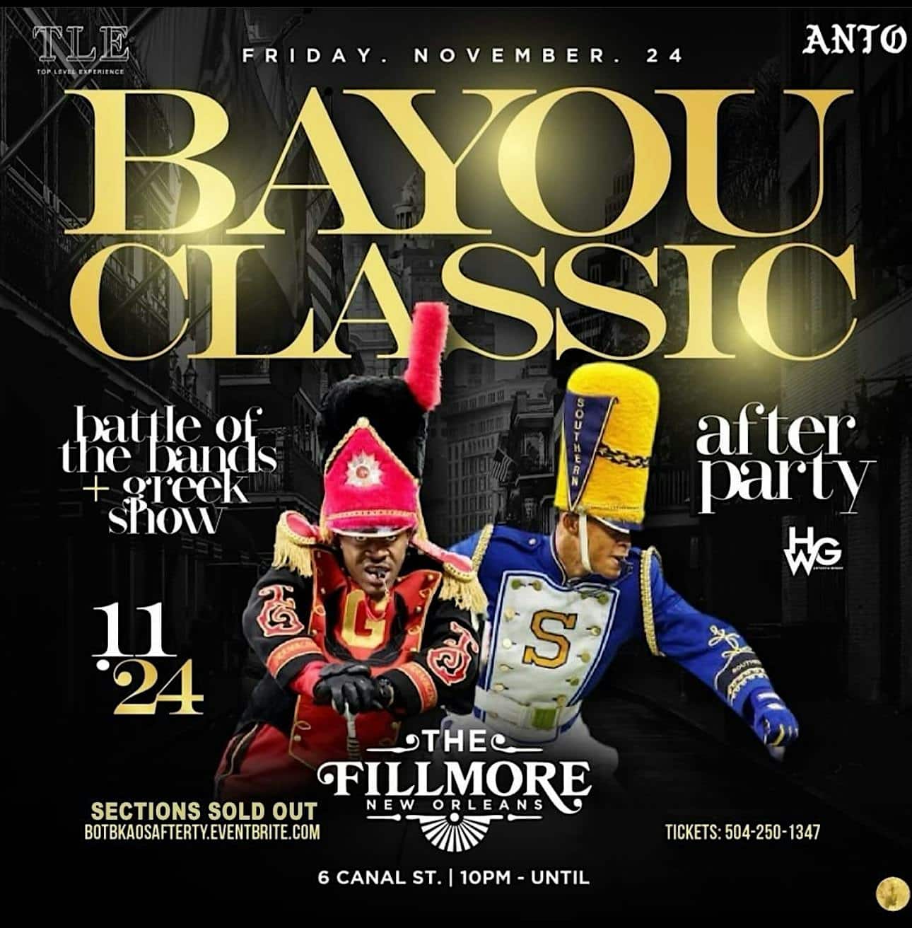 Bayou Classic Greekshow + Battle of the Bands After Party – New Orleans, LA