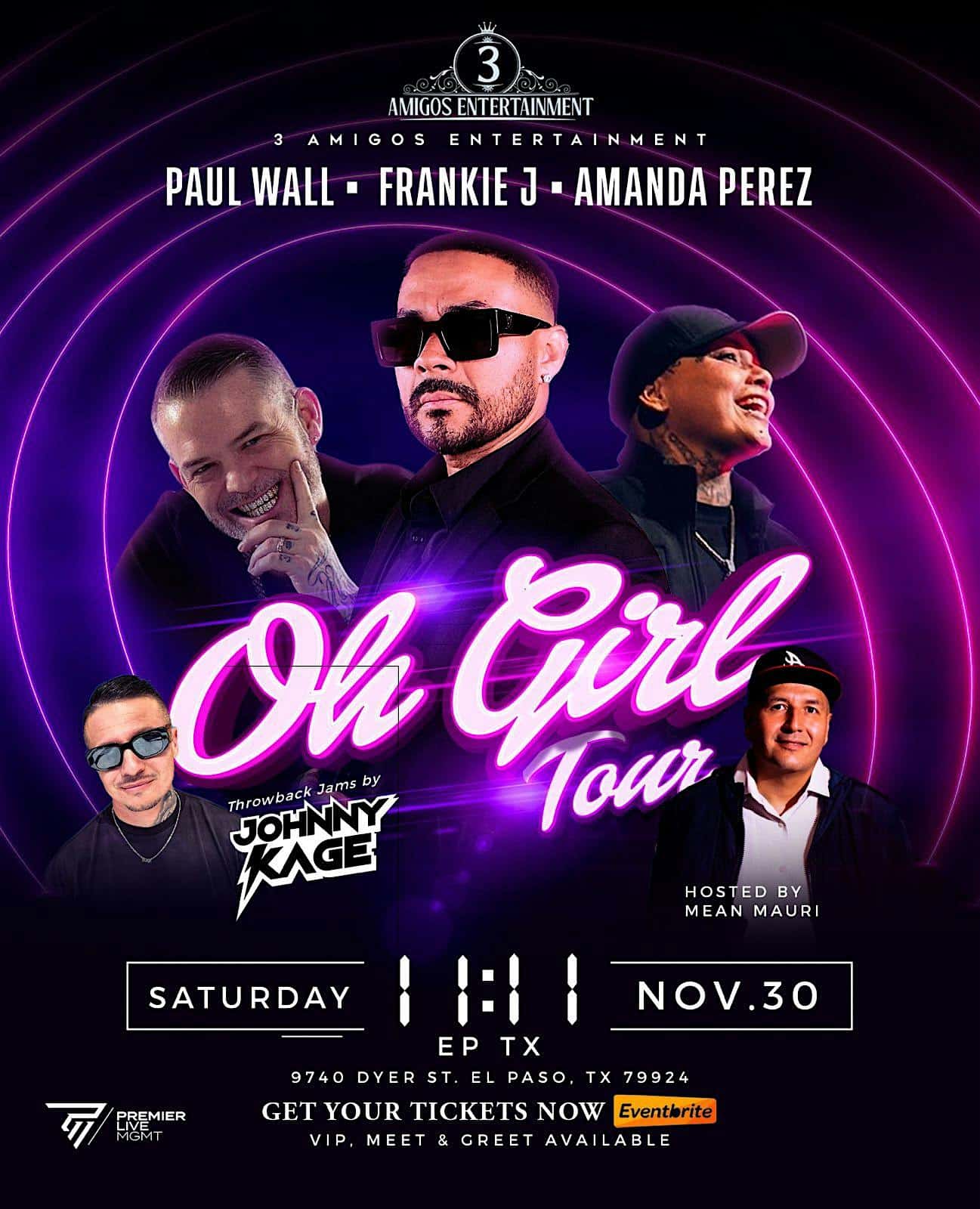 Paul Wall, Frankie J and Amanda Perez: Oh Girl Tour //EL Paso, Tx – El Paso, TX