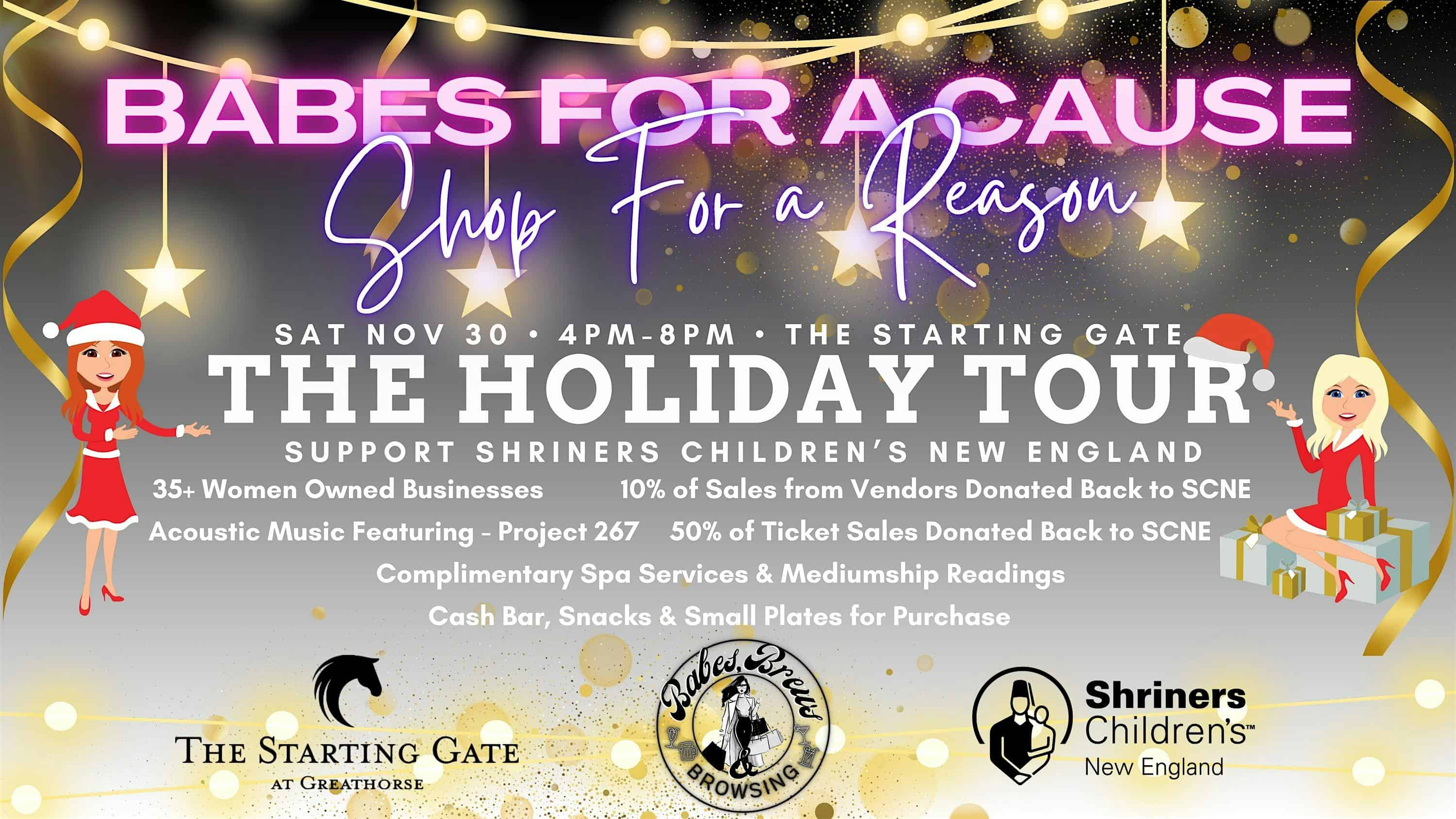 Babes For A Cause, Shop For A Reason – The Holiday Tour – Hampden, MA