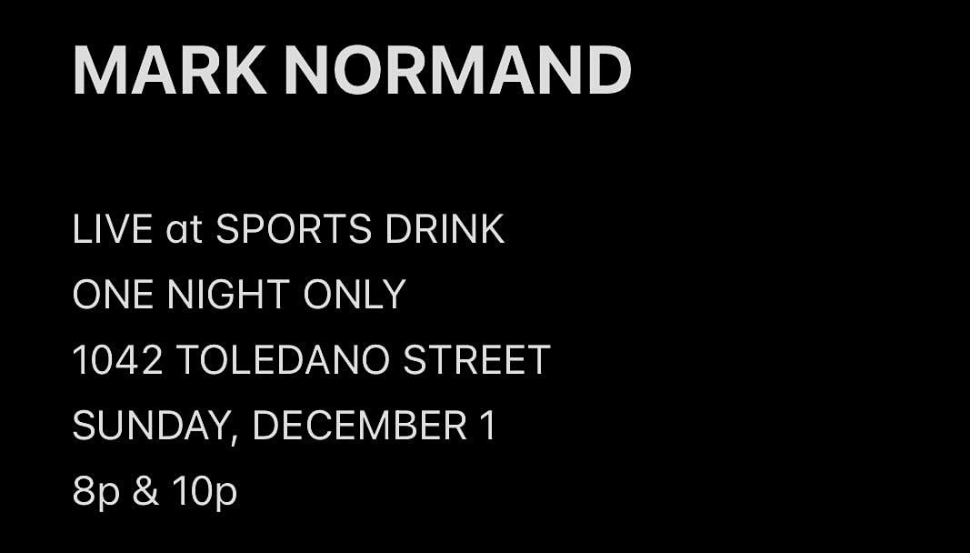 Mark Normand at SPORTS DRINK (Sunday – 10:00p) – New Orleans, LA