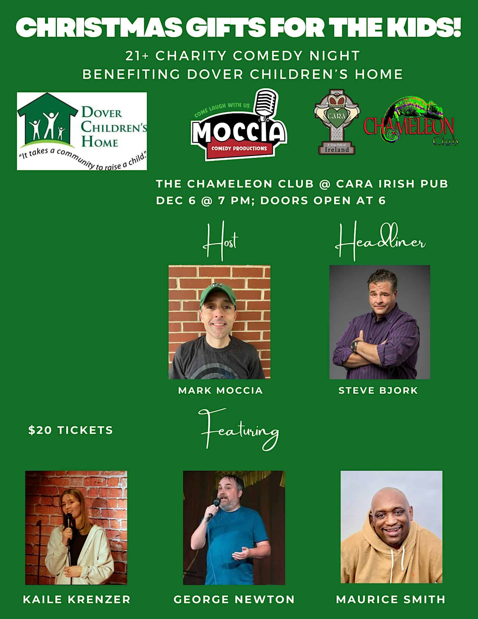 Laugh for the Kids: Comedy Night to Benefit Dover Children’s Home! – Dover, NH